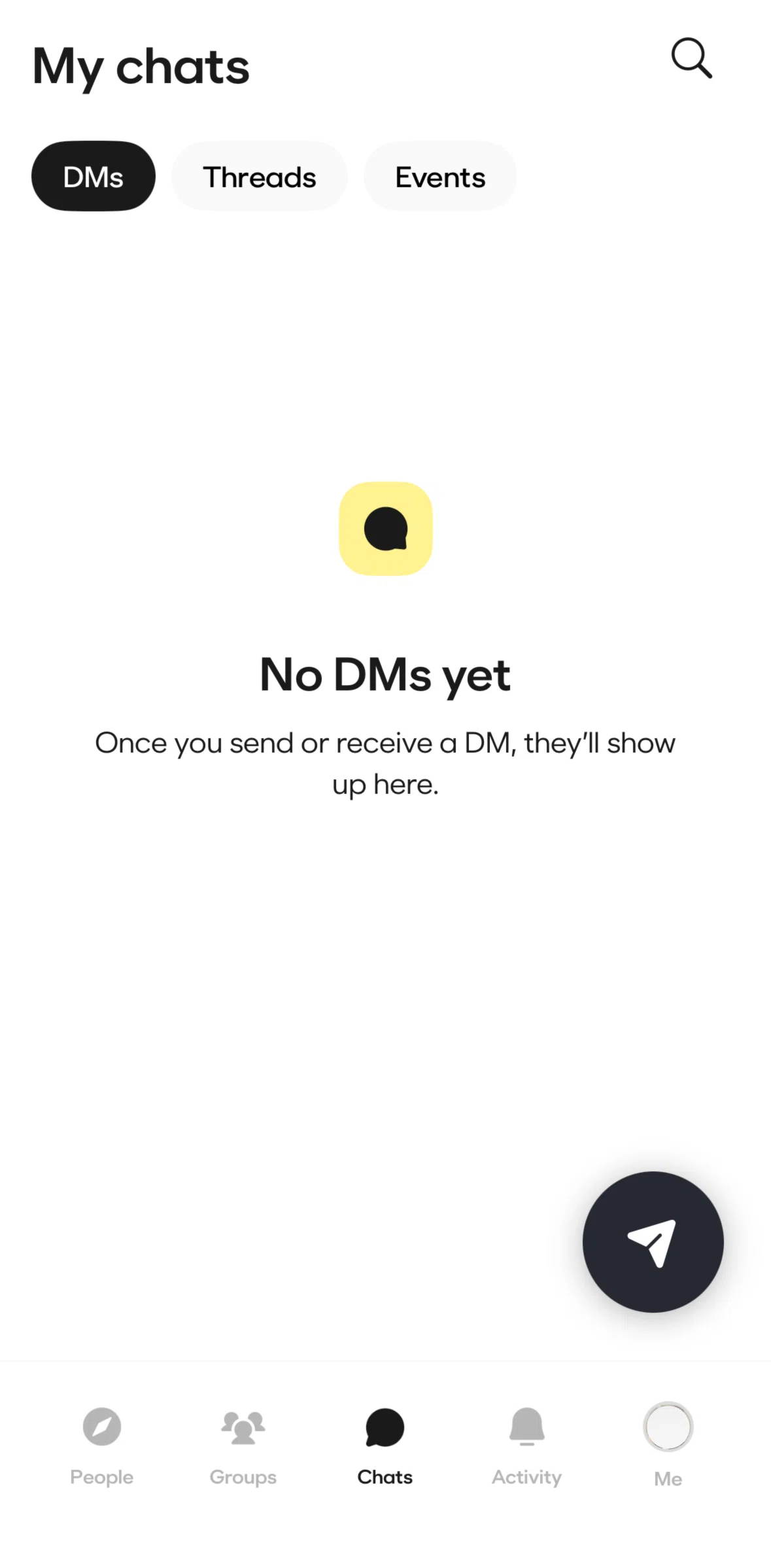 BFF Screen screen in the Chatting a user flow