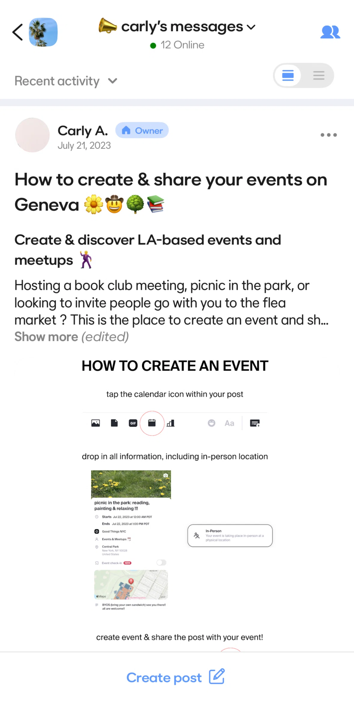 BFF Screen screen in the Sorting posts flow