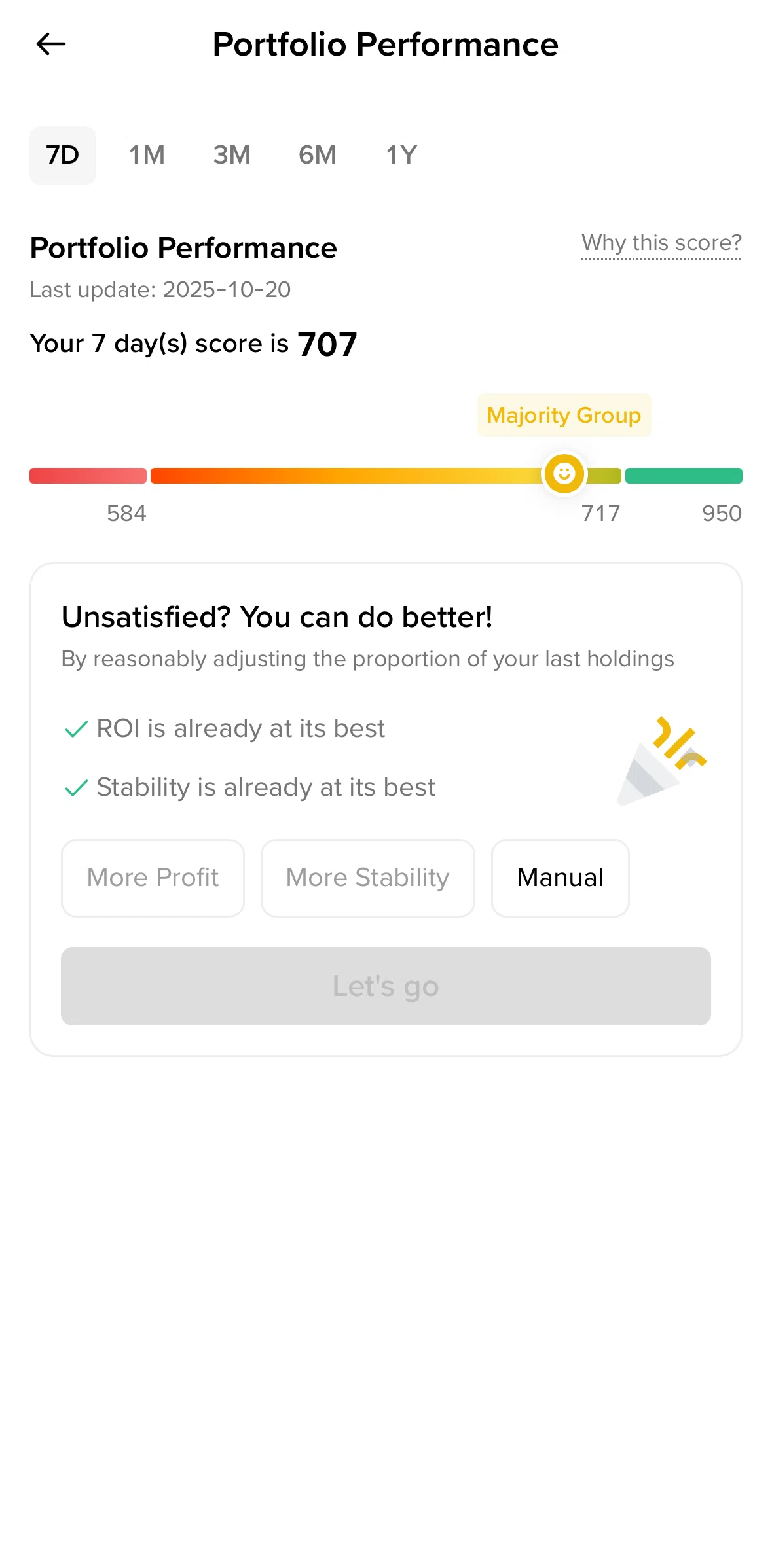 Binance Screen screen in the Adding a target ROI flow