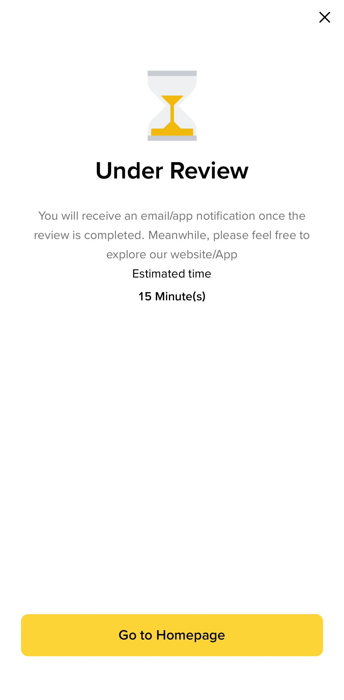 Binance Screen screen in the Browsing tutorial flow