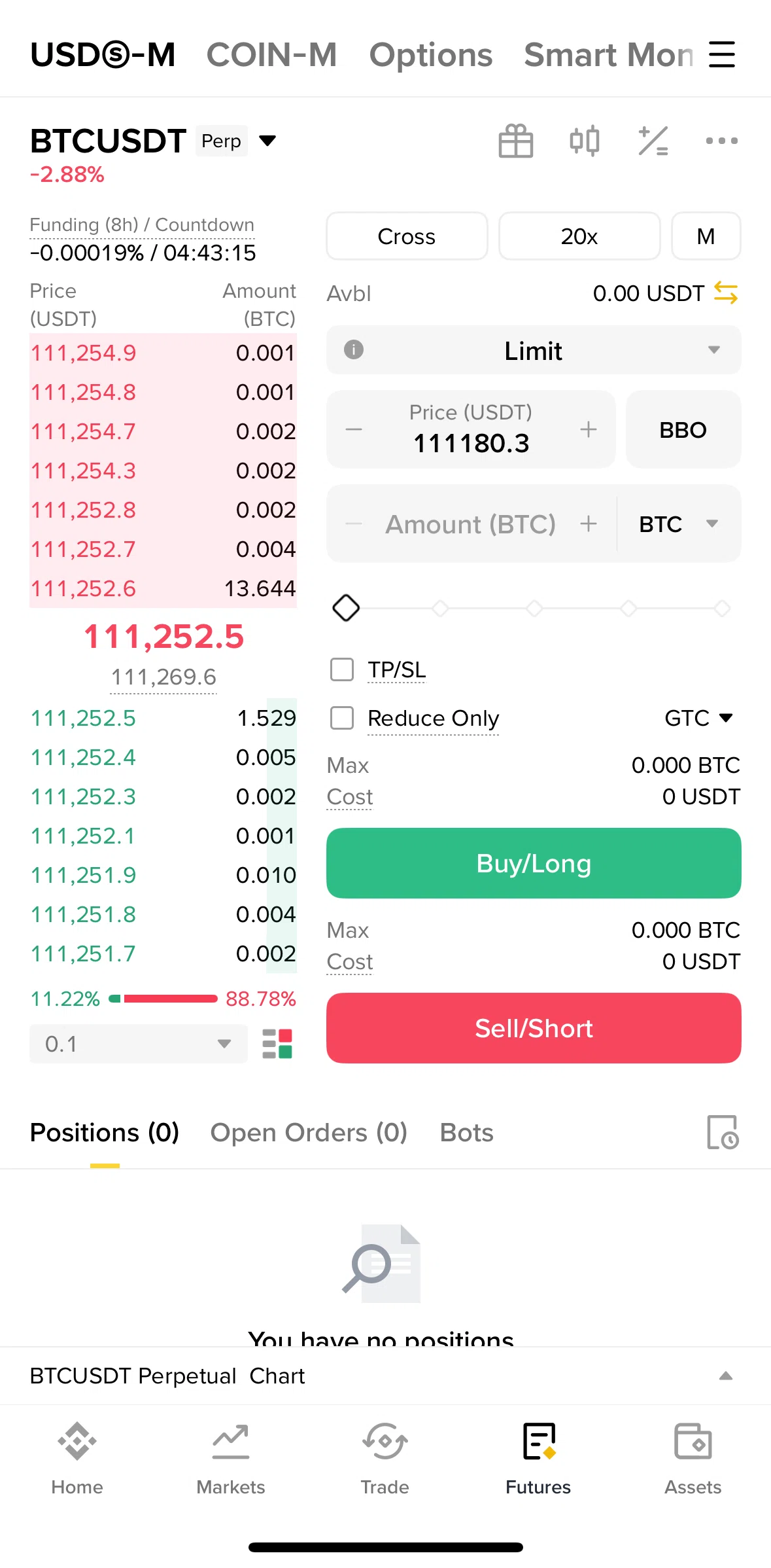 Binance Screen screen in the Campaign detail (Futures) flow