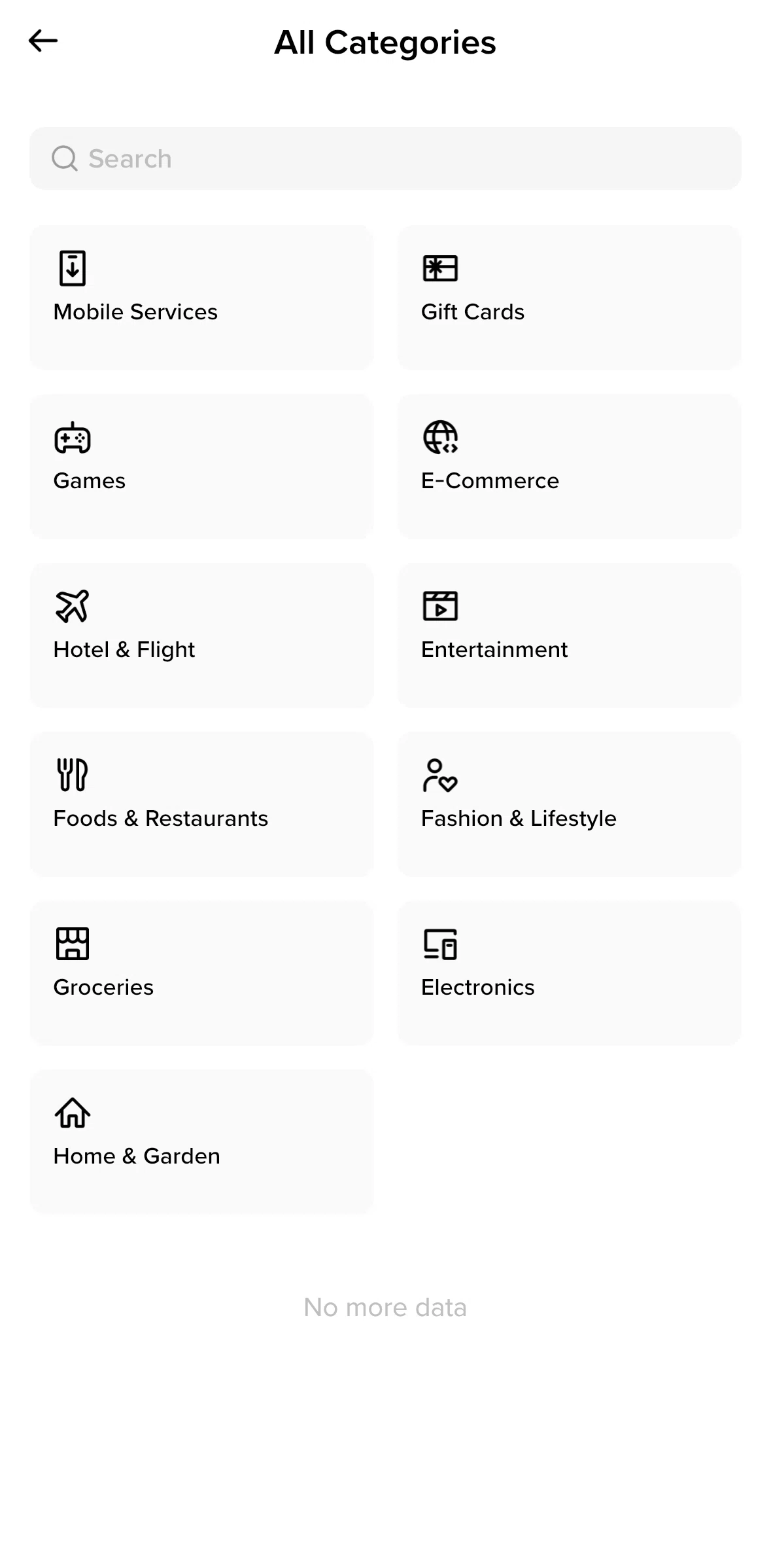 Binance Screen screen in the Category detail (all categories) flow
