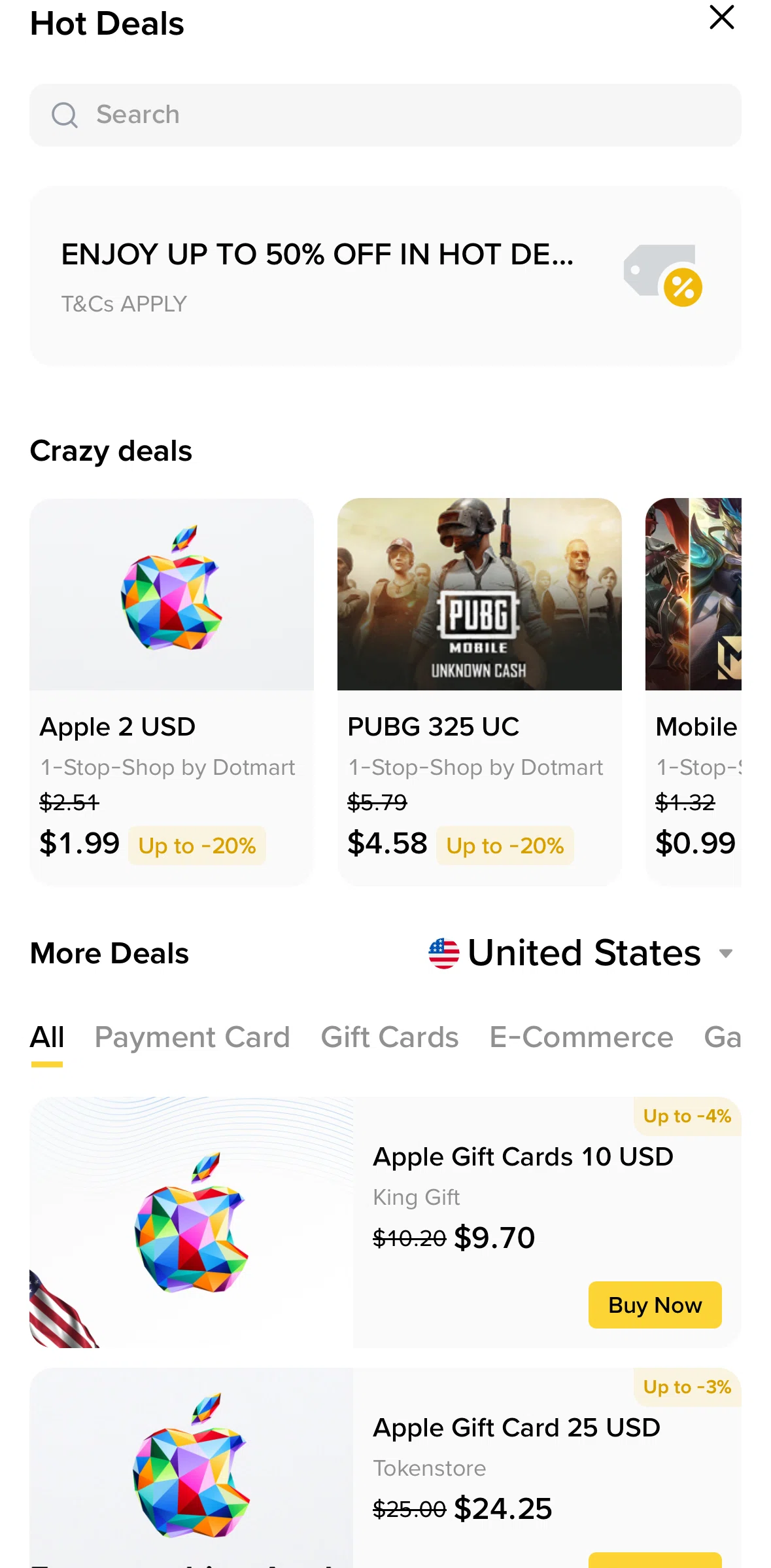 Binance Screen screen in the Deal detail flow