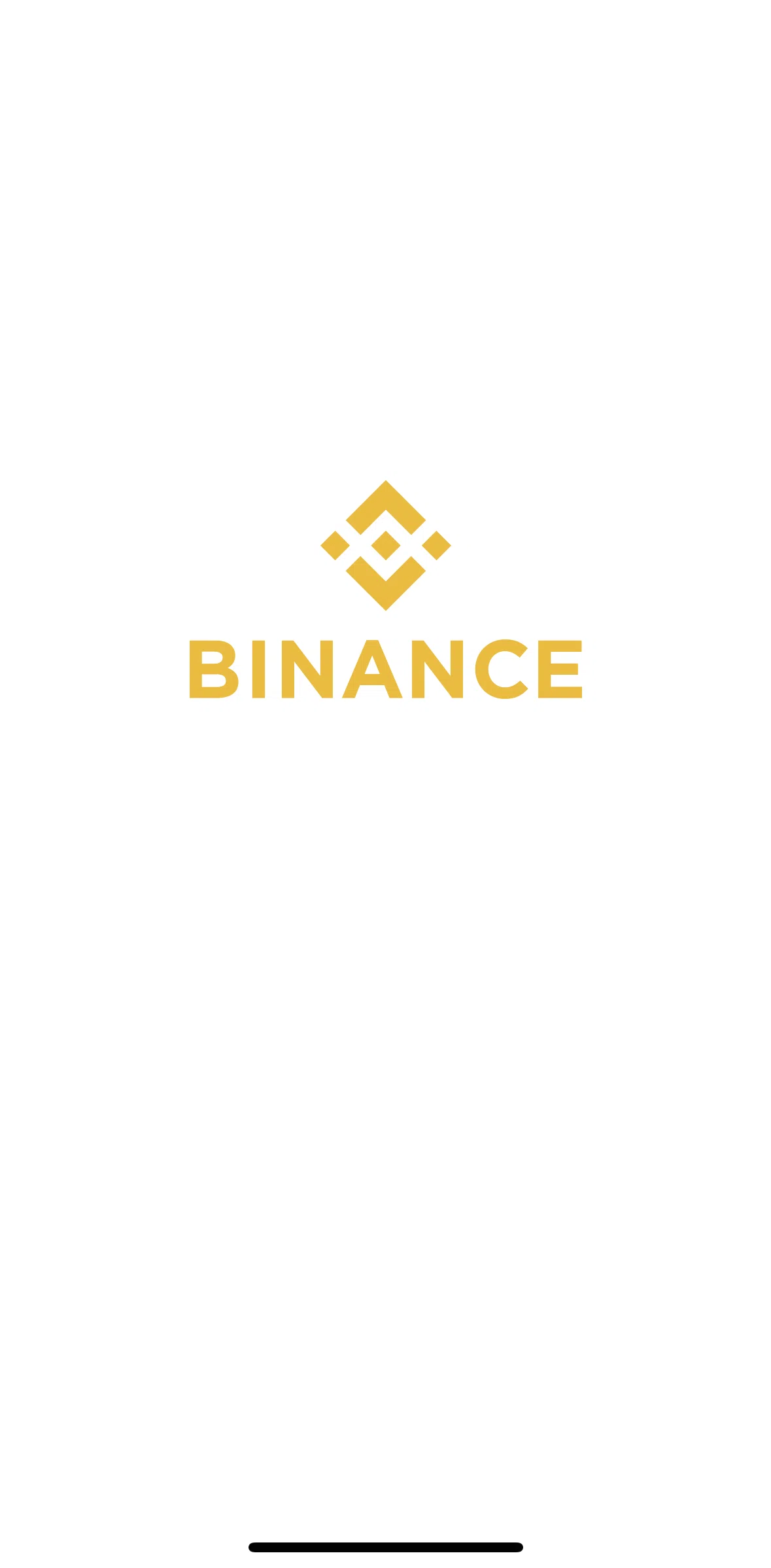 Binance Screen screen in the Onboarding flow