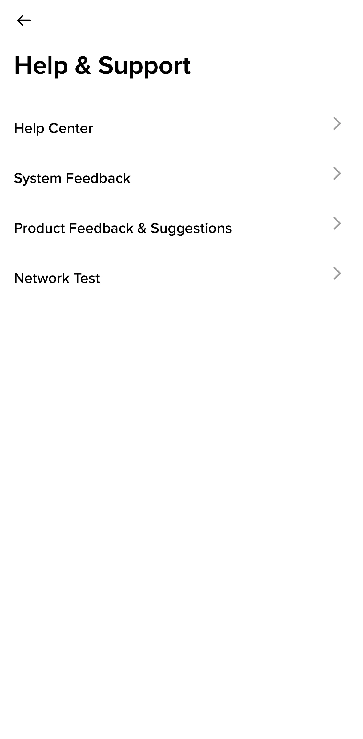 Binance Screen screen in the Product feedback & suggestions flow