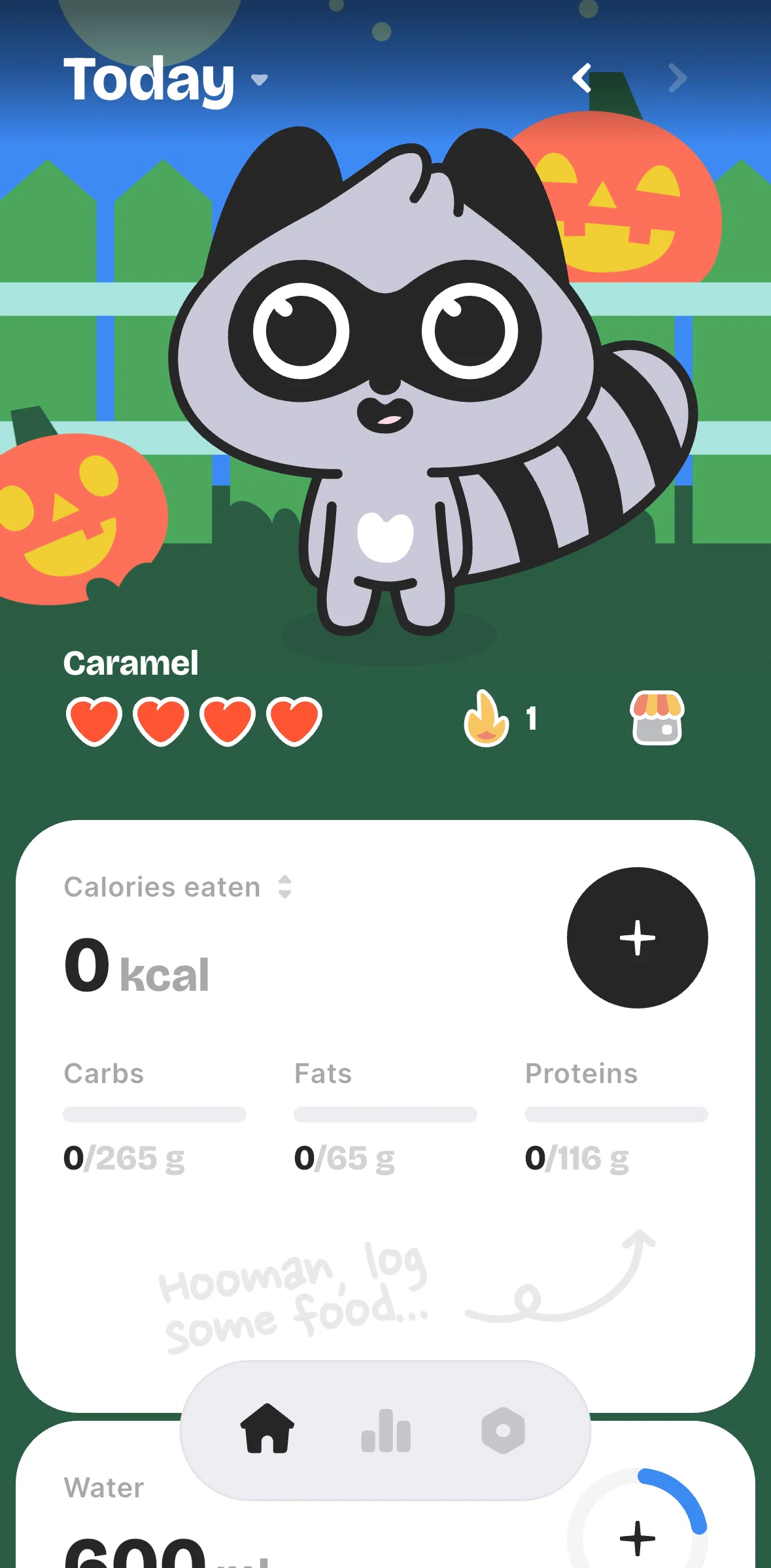 BitePal Screen screen in the Day streak flow