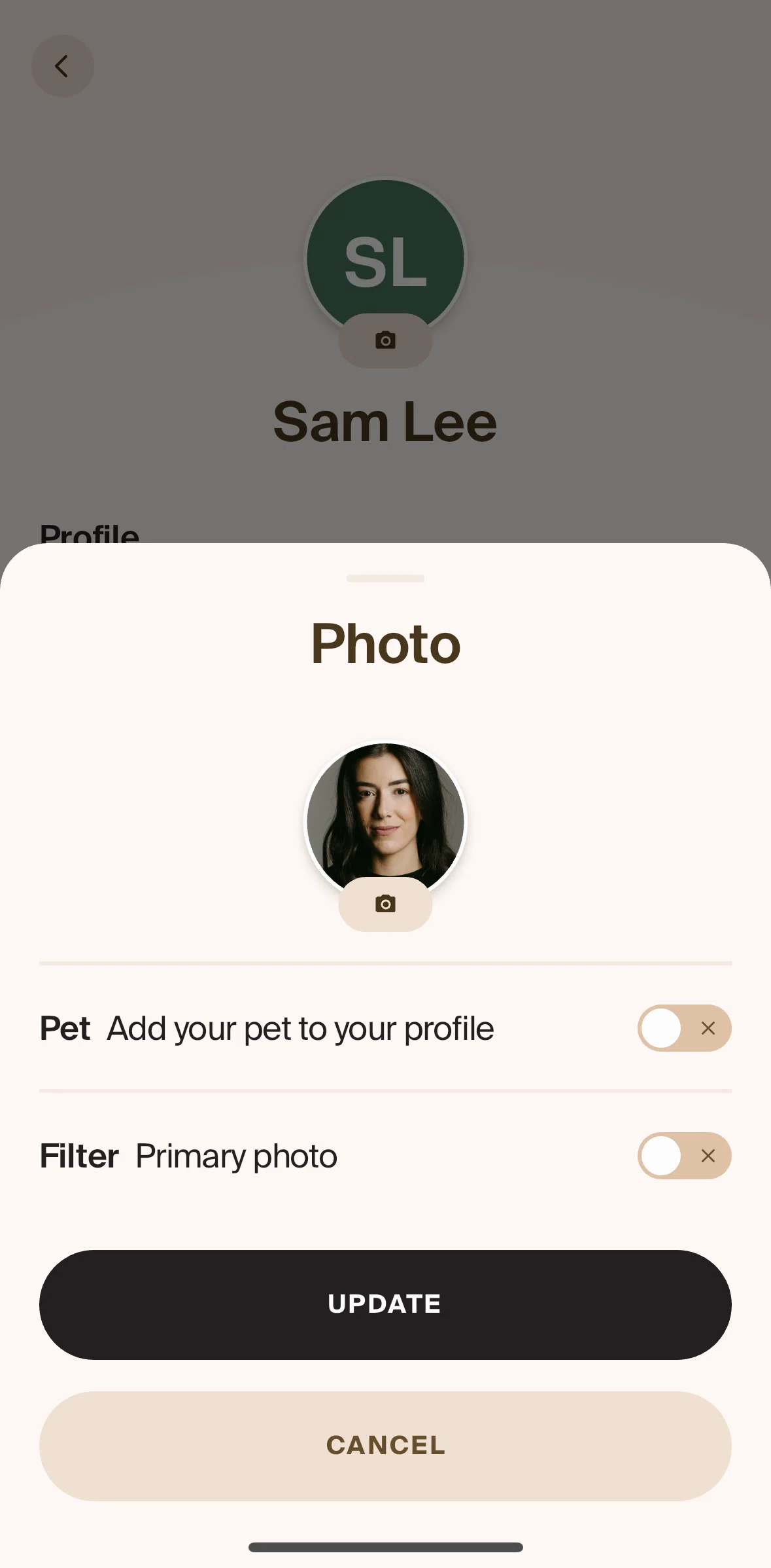Blank Street Screen screen in the Adding pet to profile flow