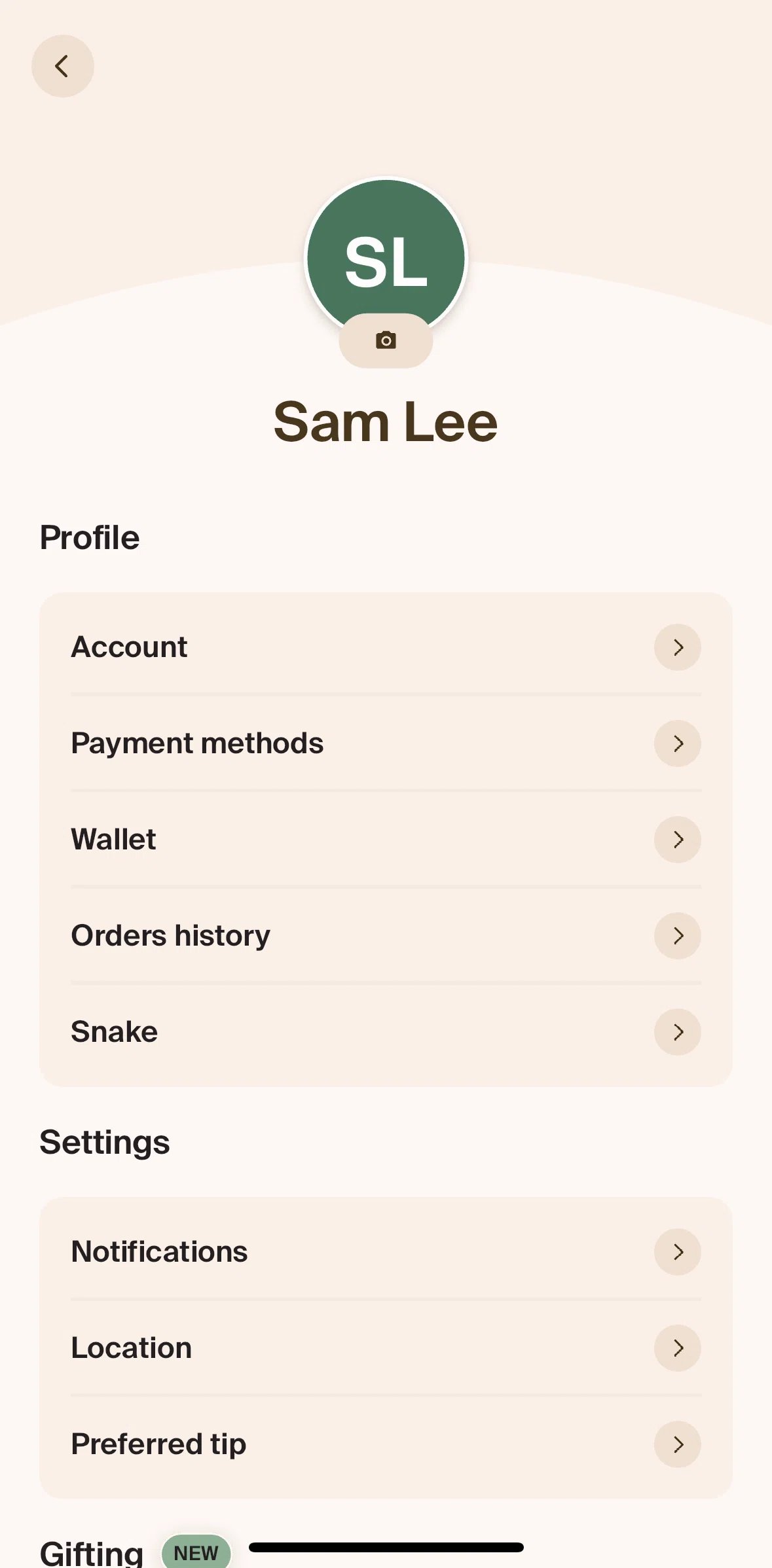Blank Street Screen screen in the Adding profile photo flow