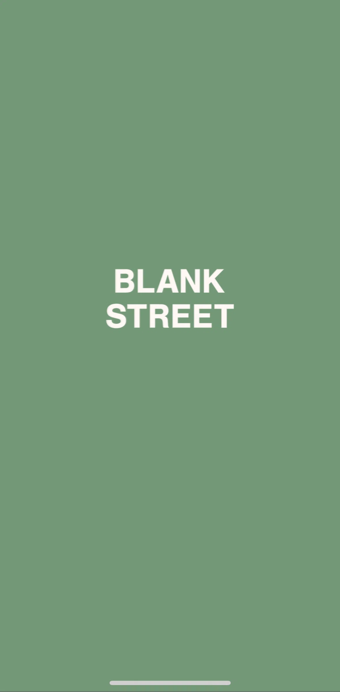 Blank Street Screen screen in the Onboarding flow