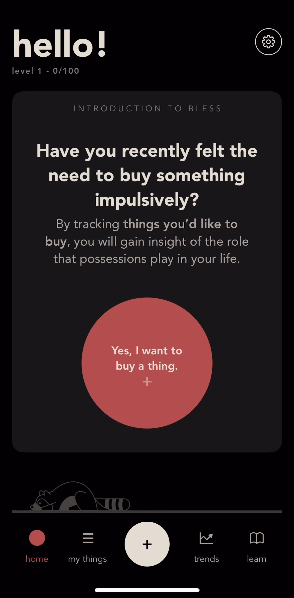 bless. Screen screen in the Adding a thing (home) flow