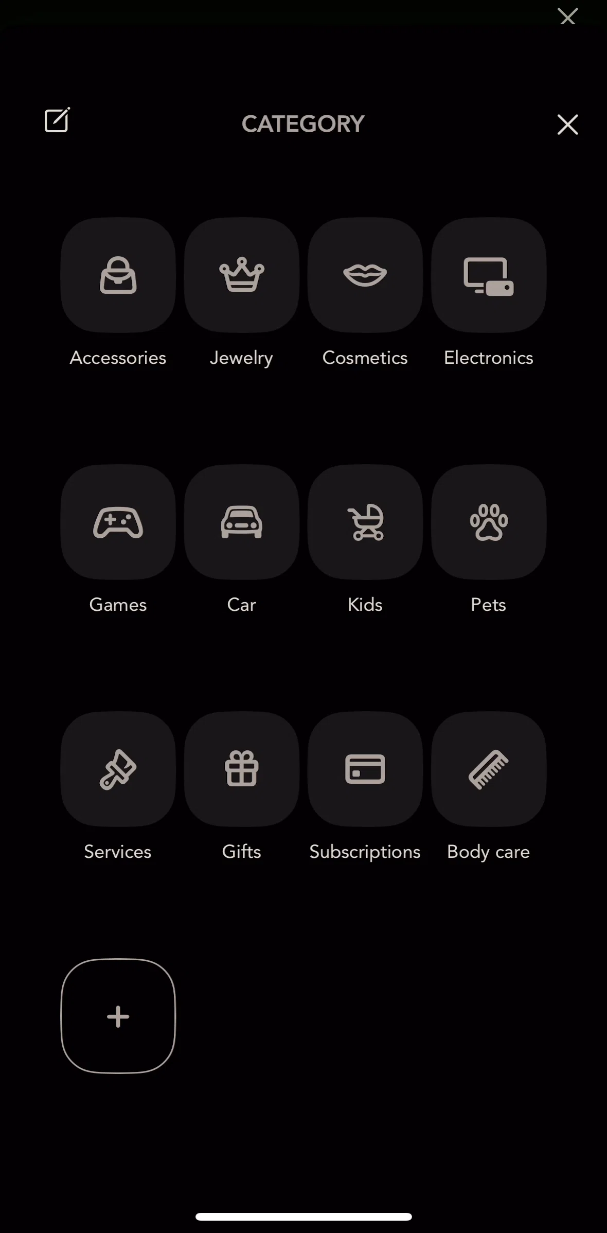 bless. Screen screen in the Reordering categories flow