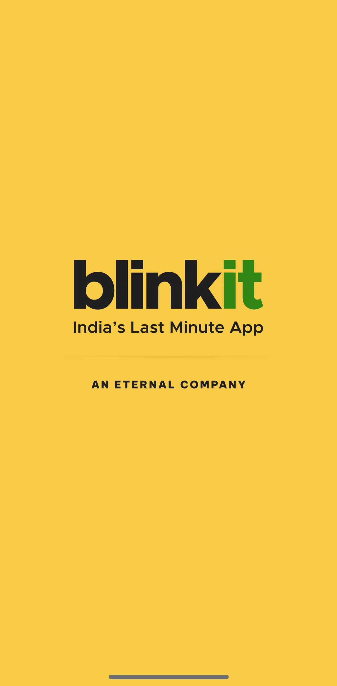 Blinkit Screen screen in the Onboarding flow