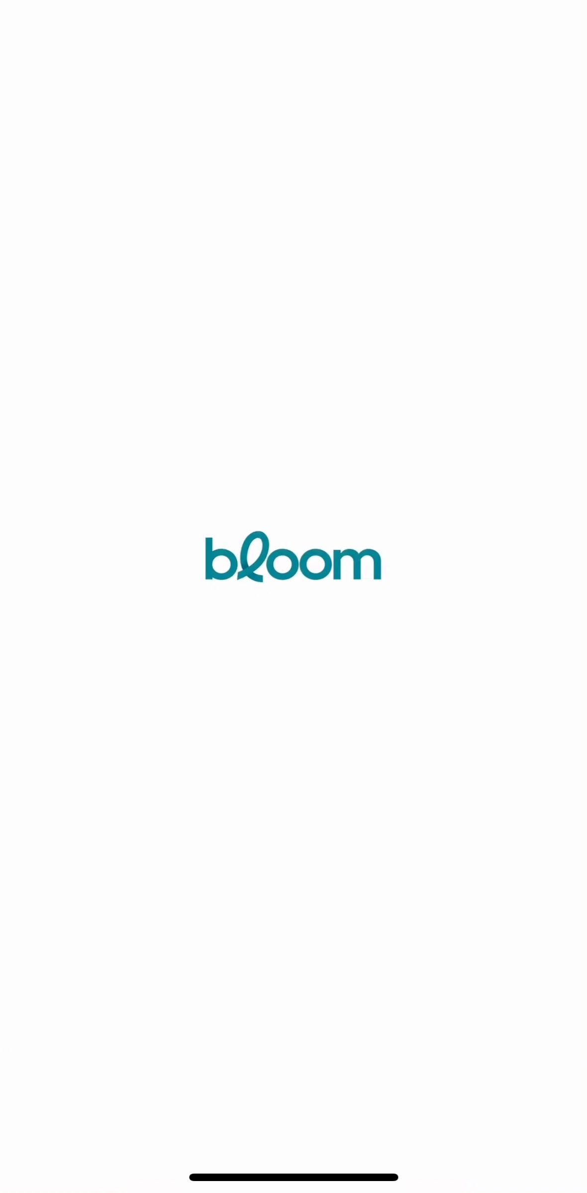 Bloom Screen screen in the Onboarding flow