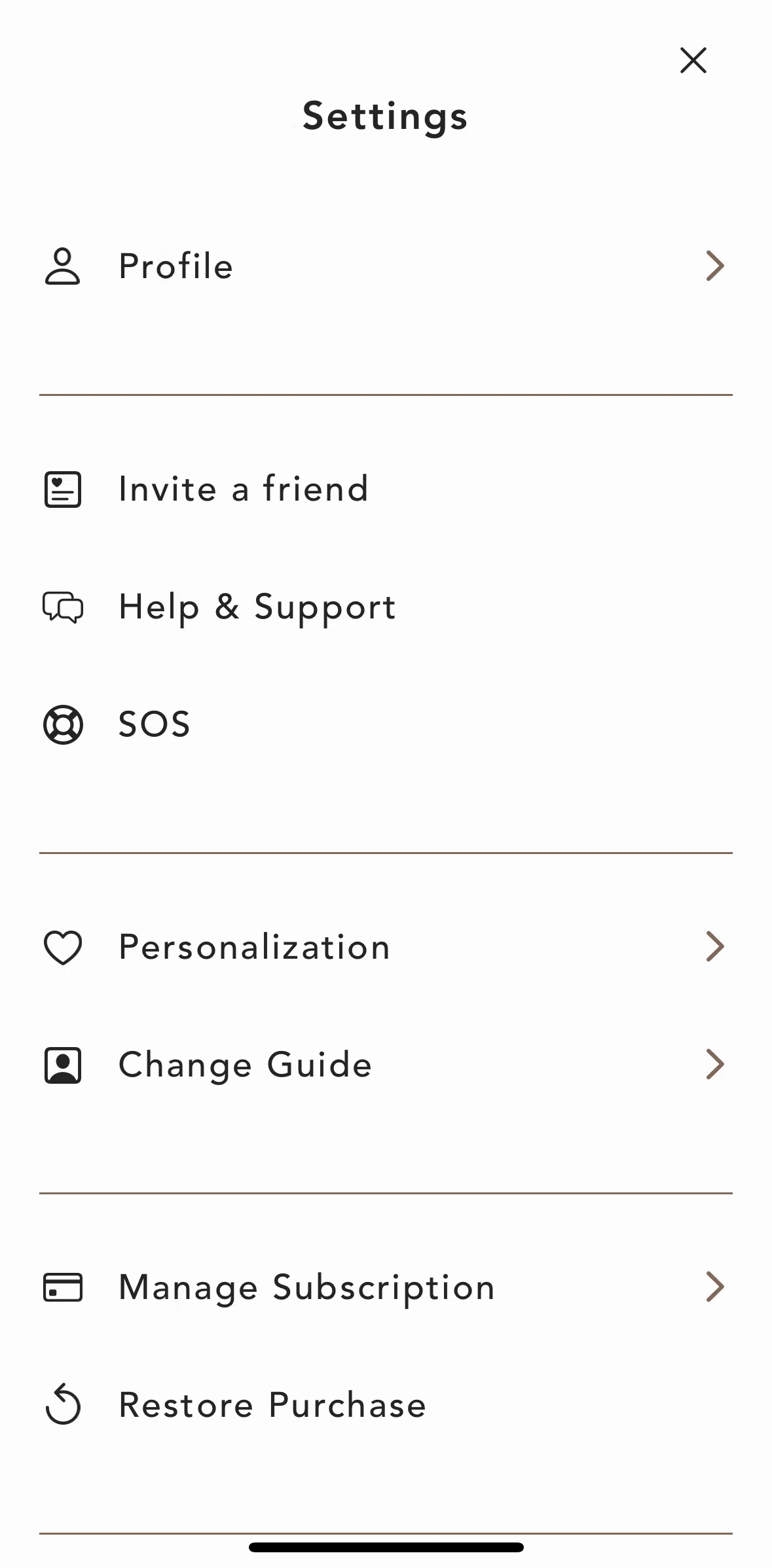 Bloom Screen screen in the Updating personal data flow