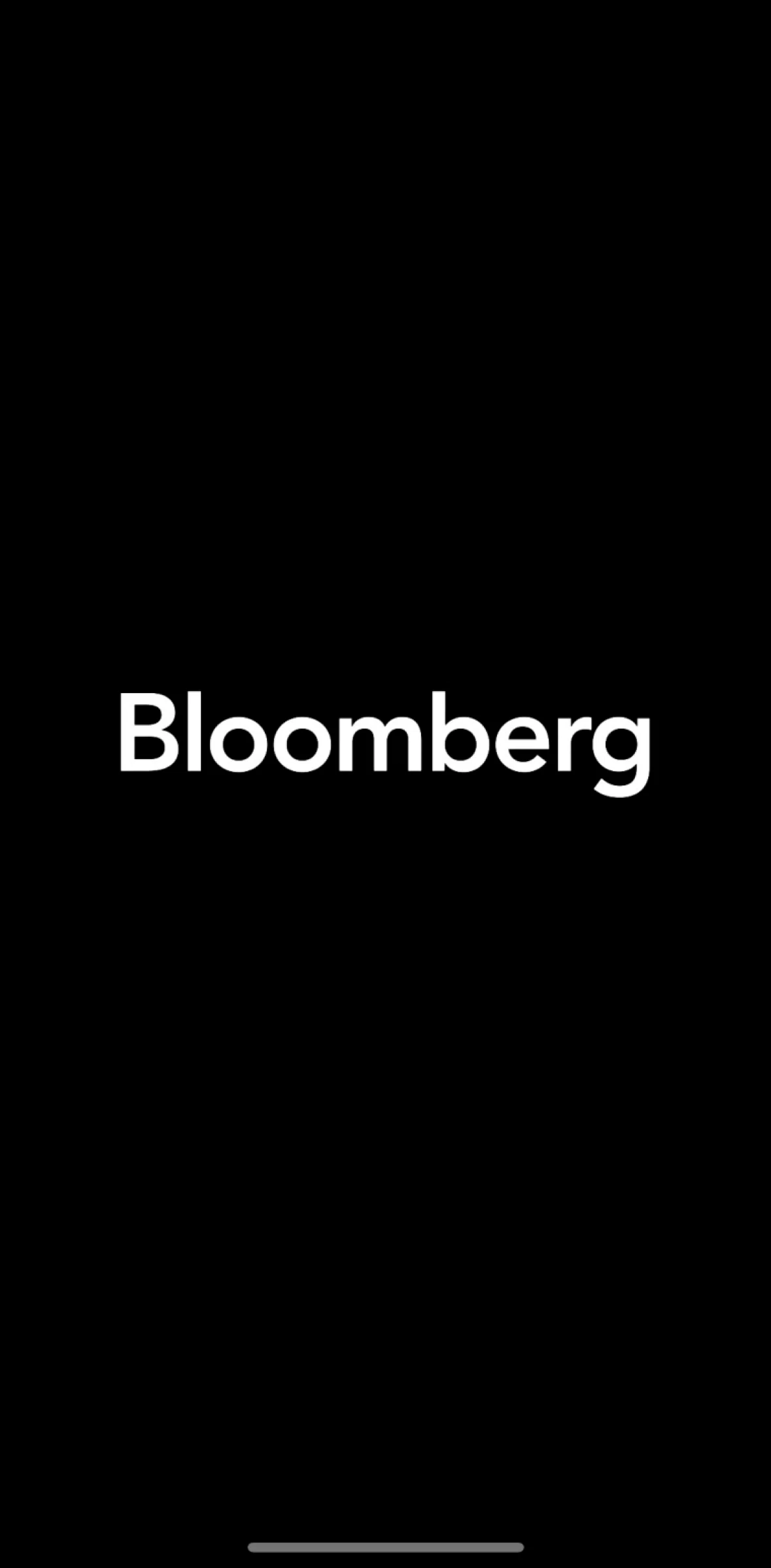 Bloomberg Screen screen in the Onboarding flow
