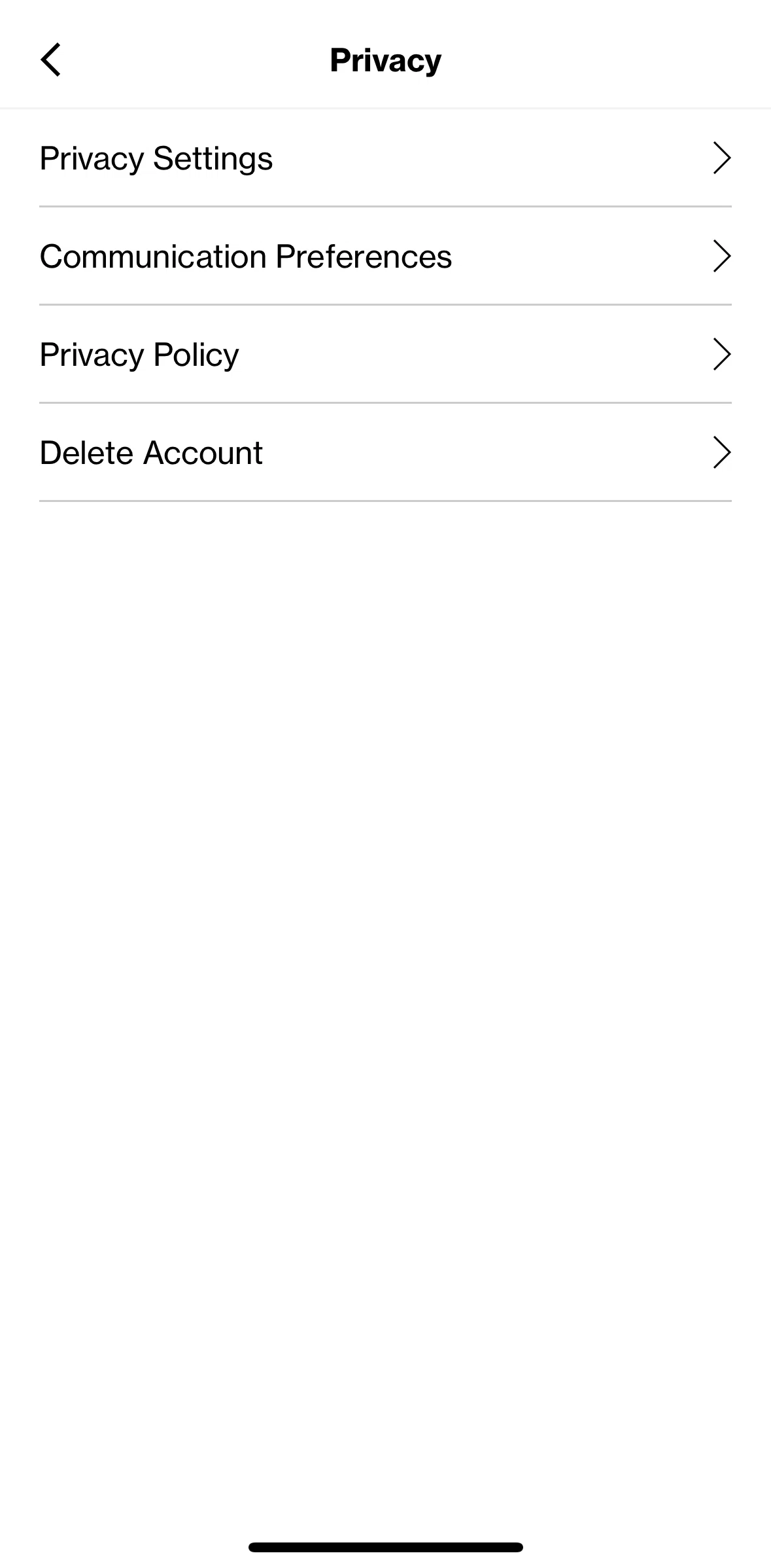 Bloomberg Screen screen in the Privacy Policy flow