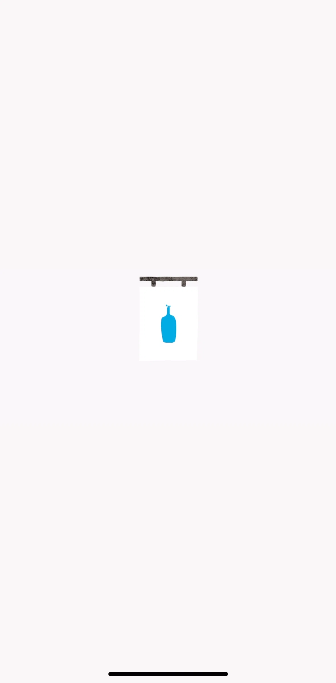 Blue Bottle Coffee Screen screen in the Onboarding flow