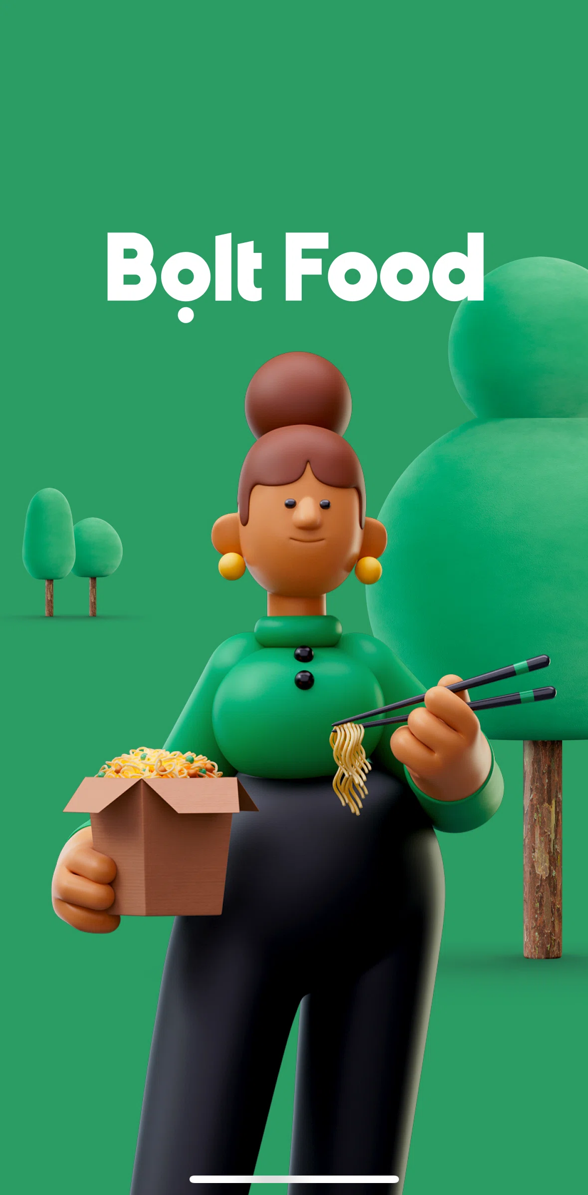 Bolt Food Screen screen in the Onboarding flow