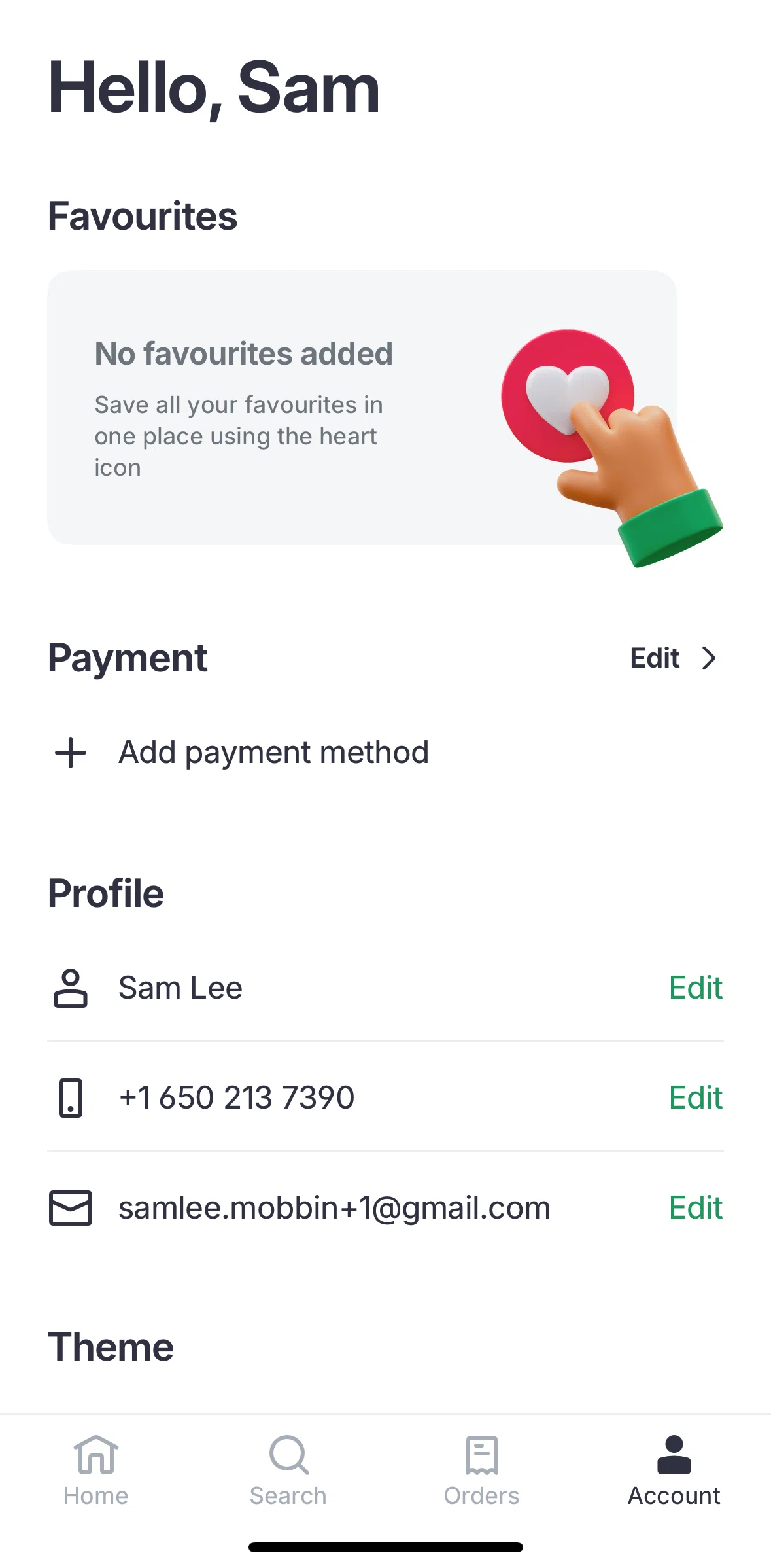 Bolt Food Screen screen in the Payment flow