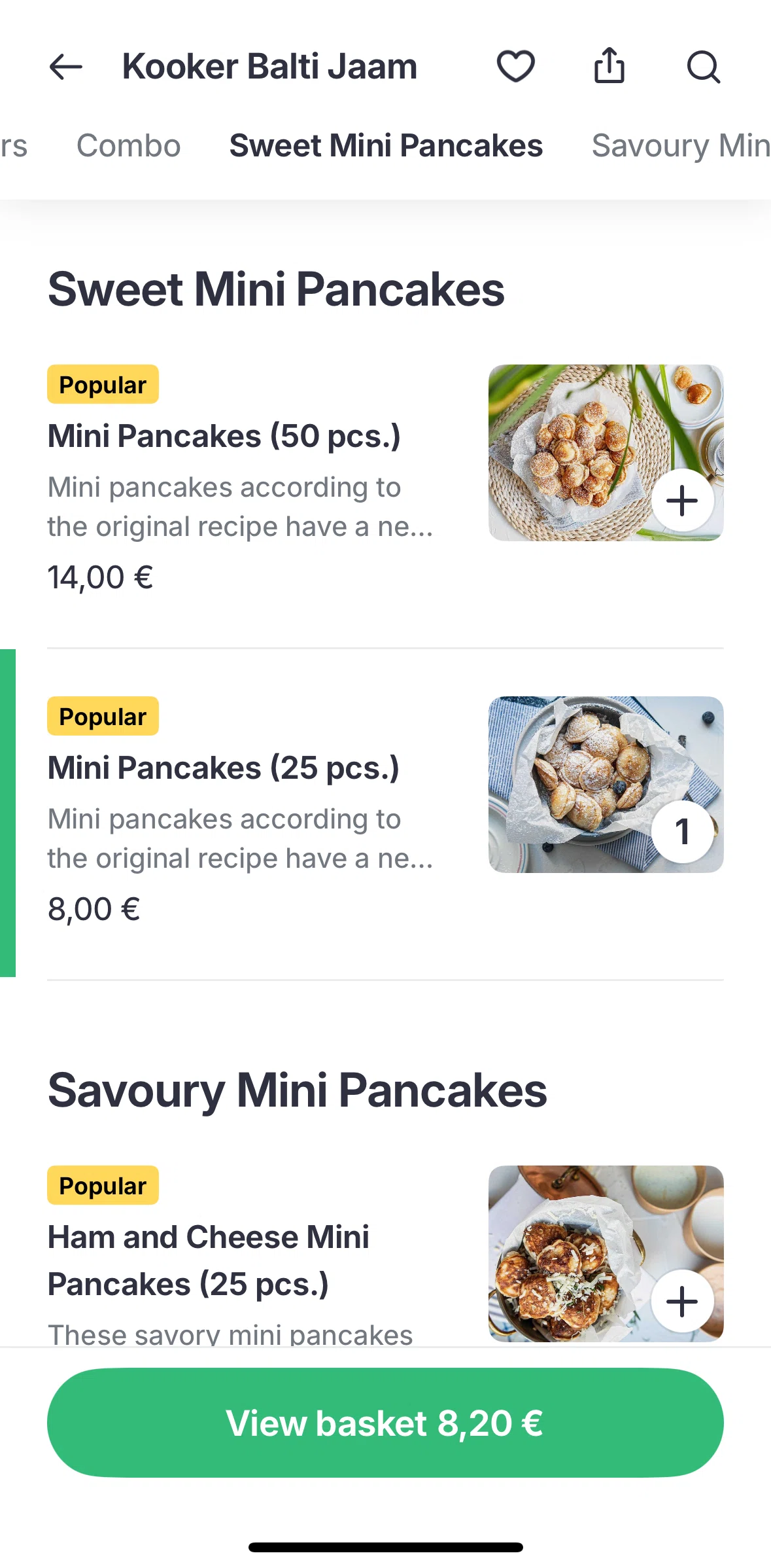 Bolt Food Screen screen in the Placing an order flow