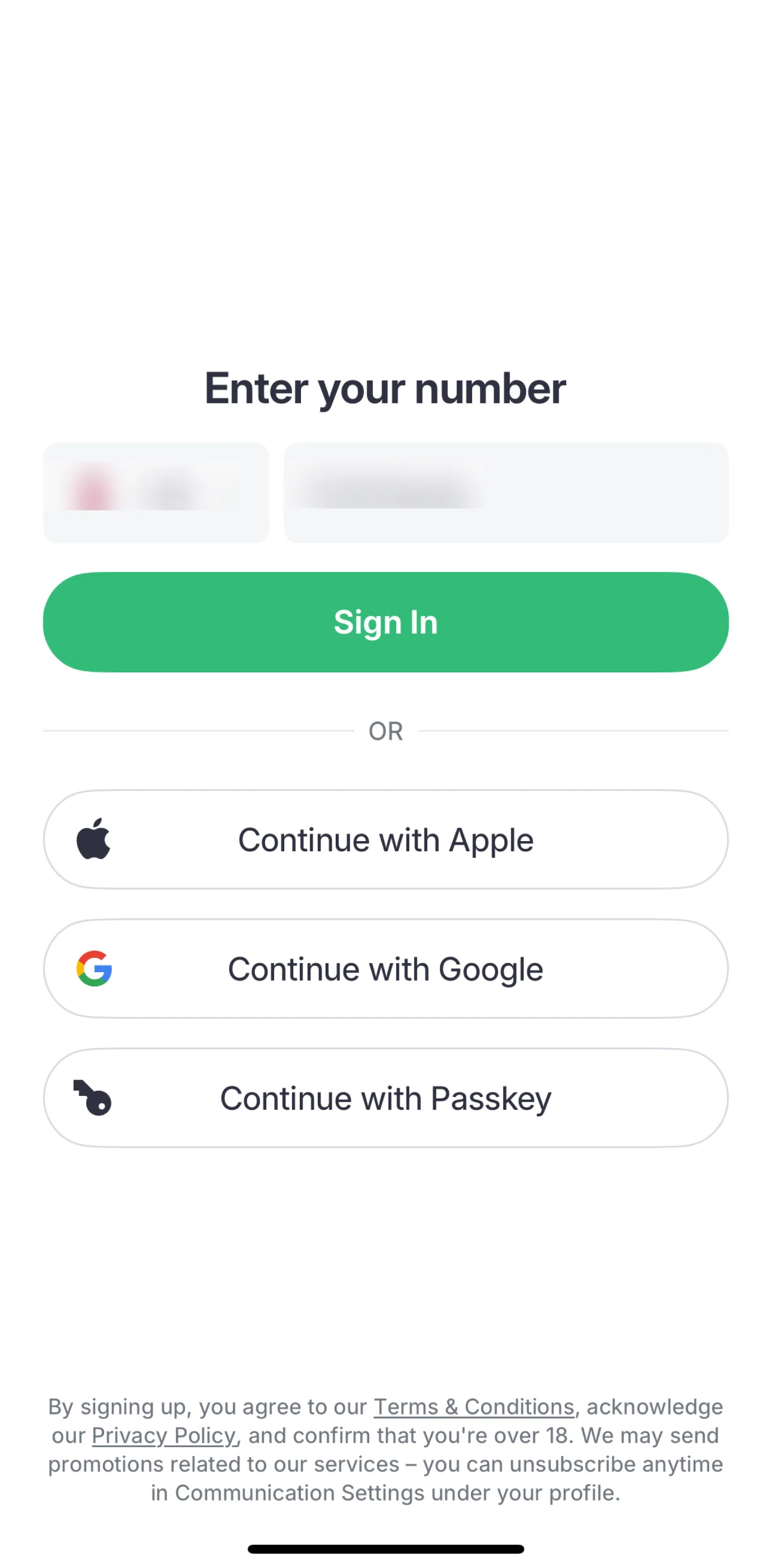 Bolt Screen screen in the Logging in flow