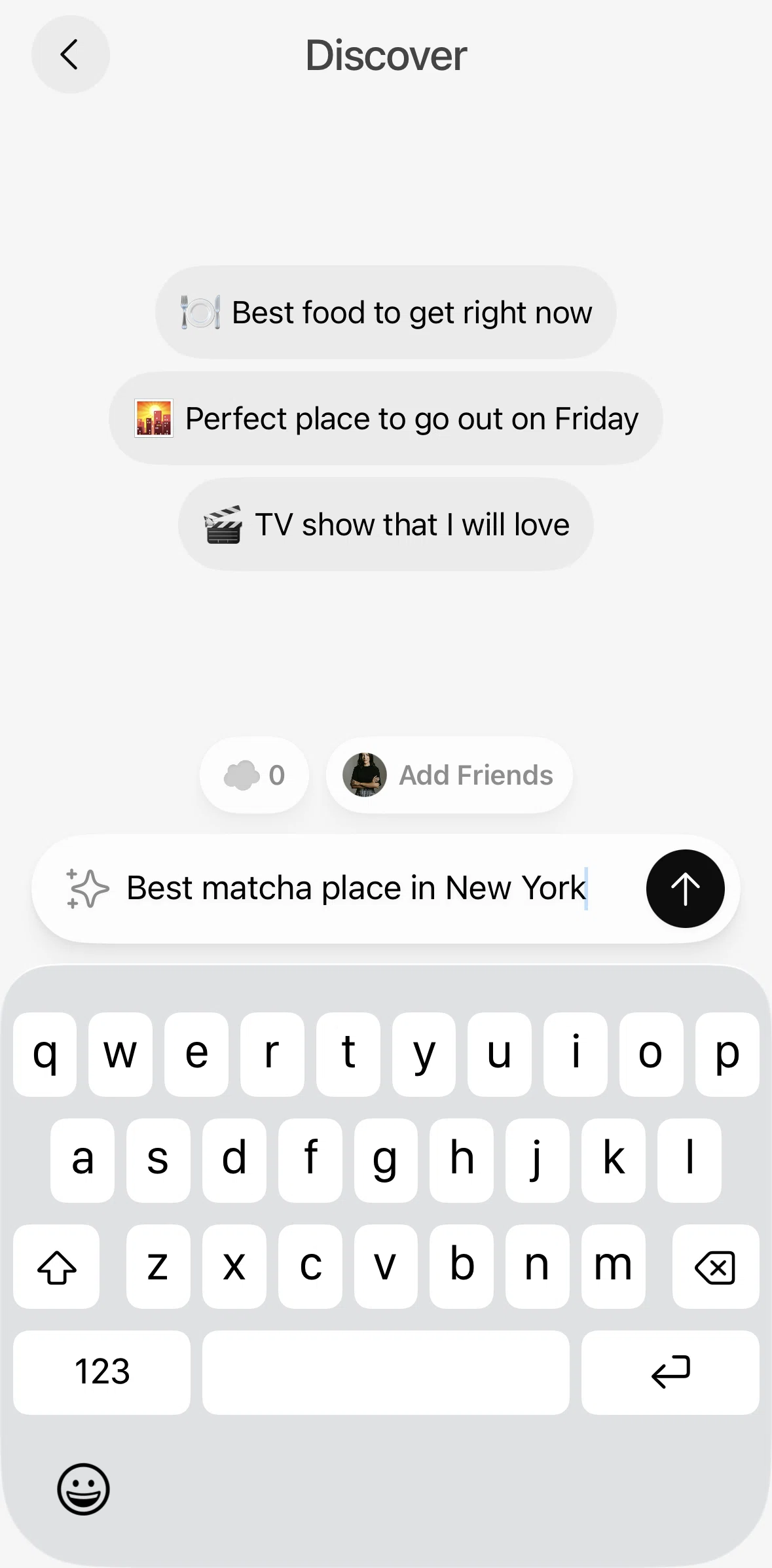 Bond Screen screen in the Adding a friend flow