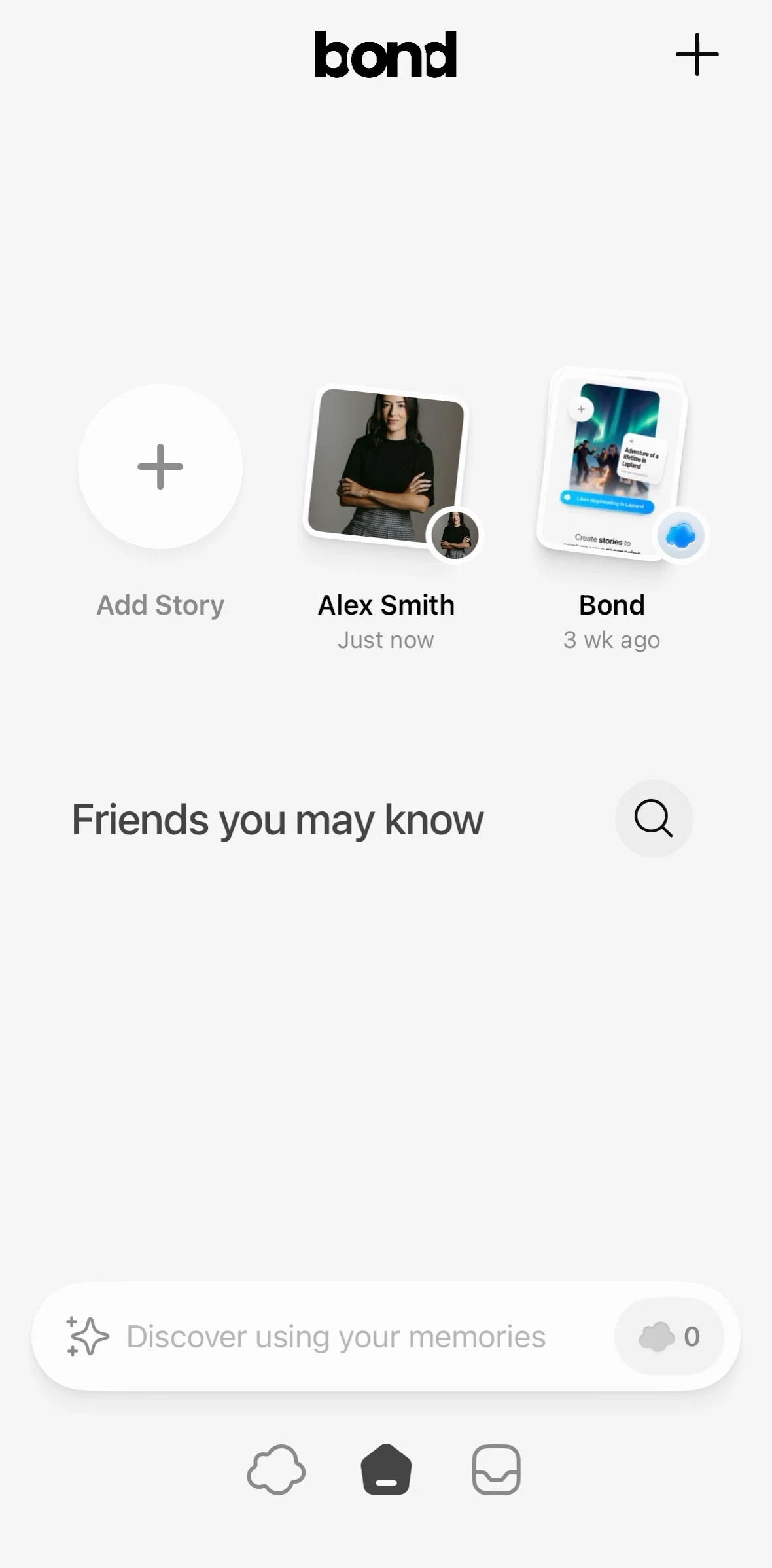 Bond Screen screen in the Home flow