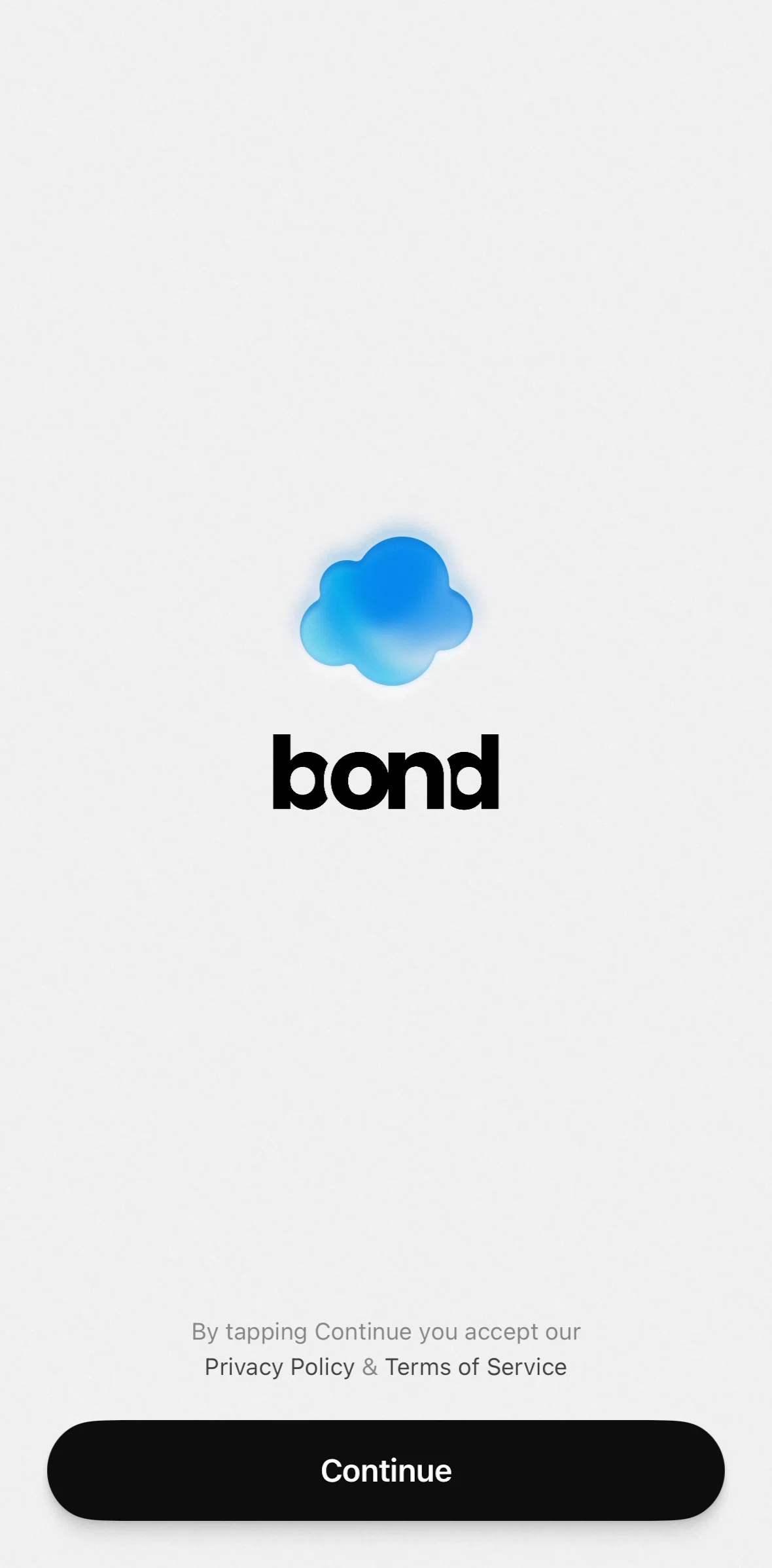 Bond Screen screen in the Onboarding flow
