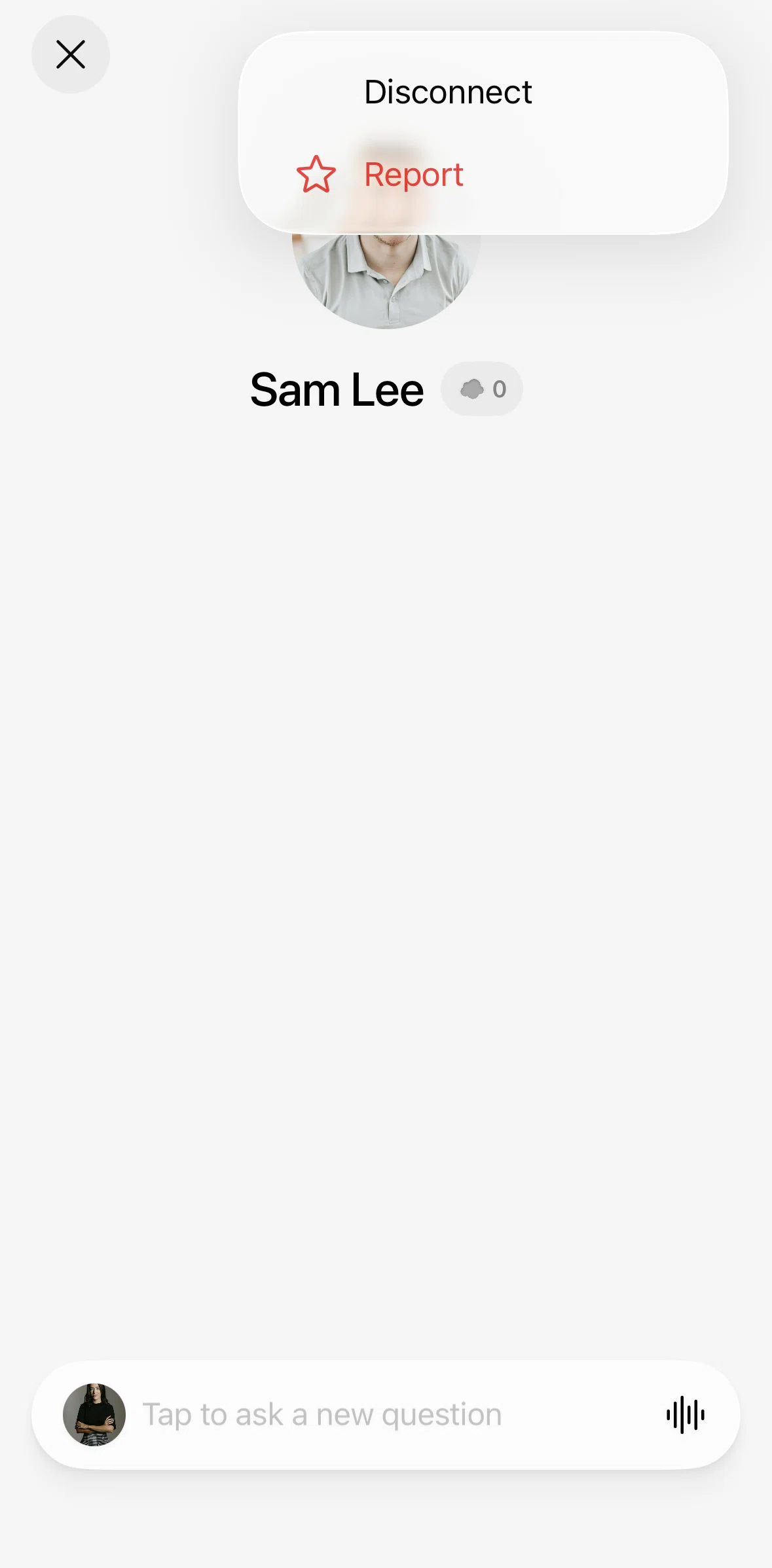 Bond Screen screen in the Reporting a user flow
