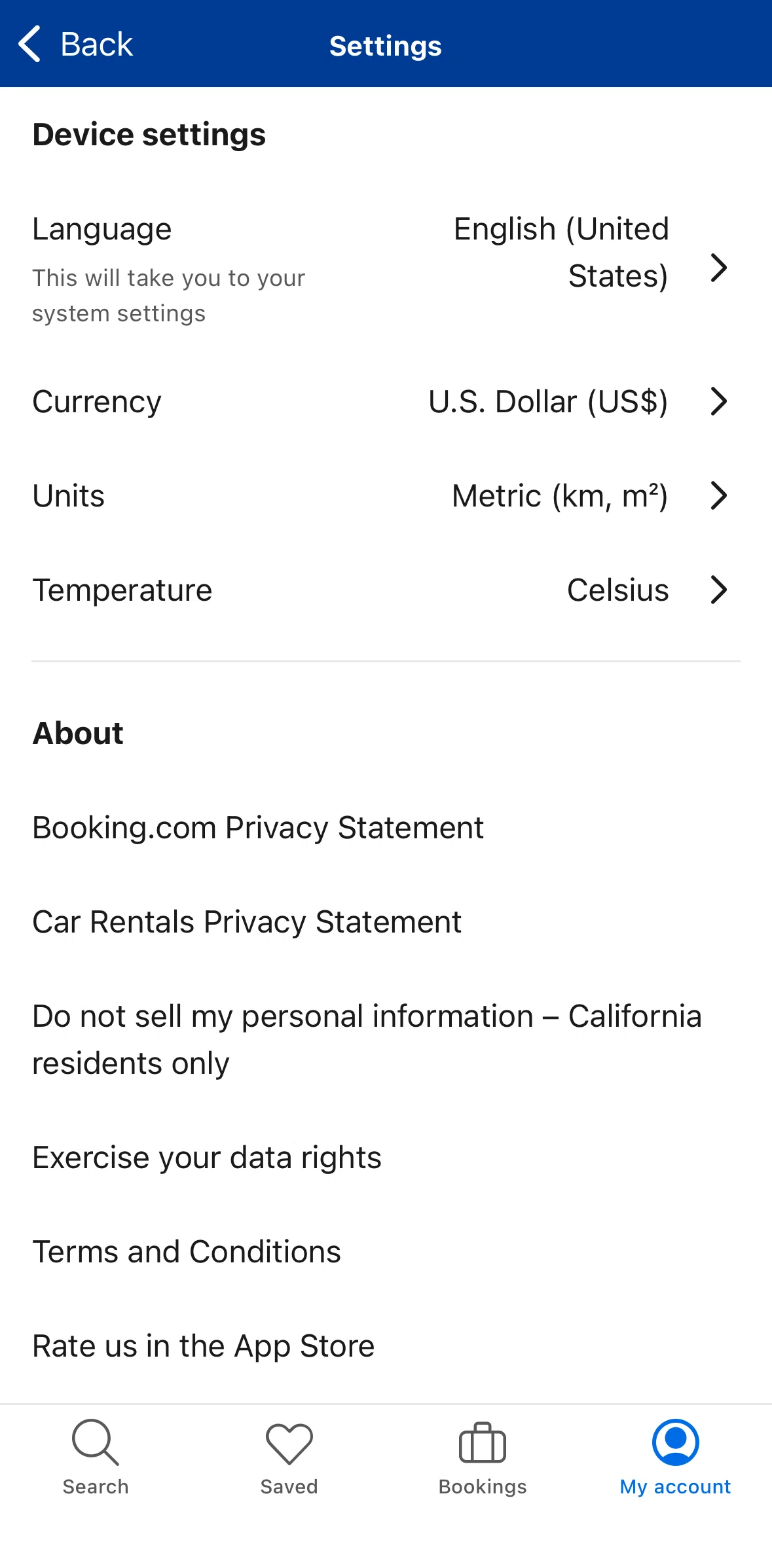 Booking Com Screen 1 screen in the Updating units flow