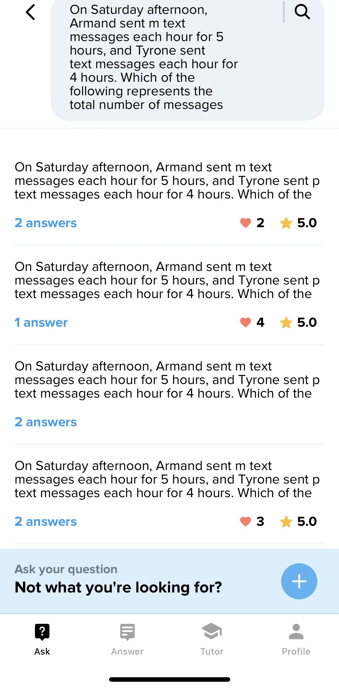 Brainly Screen screen in the Asking your question flow