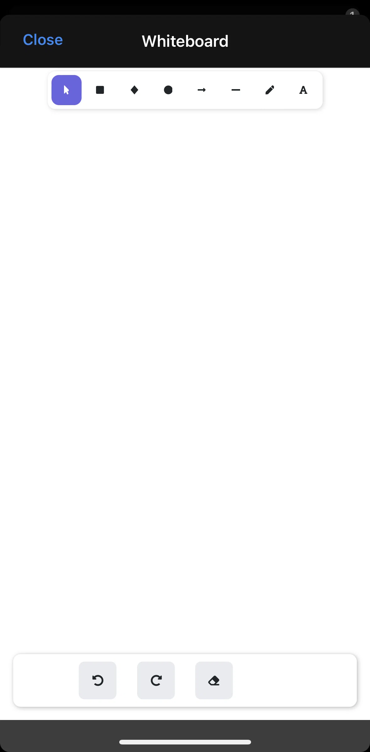 Brave Browser Screen screen in the Editing whiteboard flow
