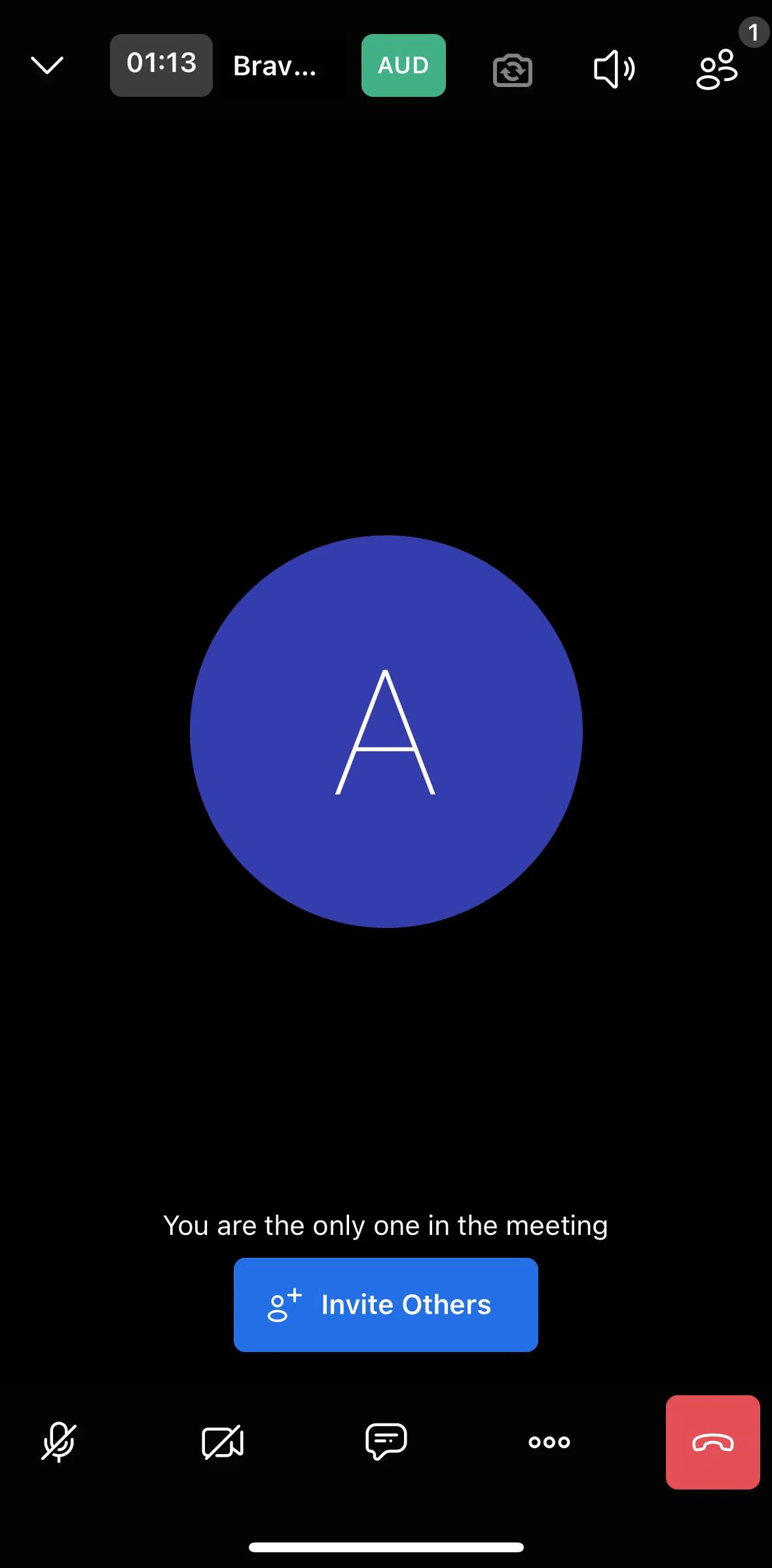 Brave Browser Screen screen in the Invite others flow