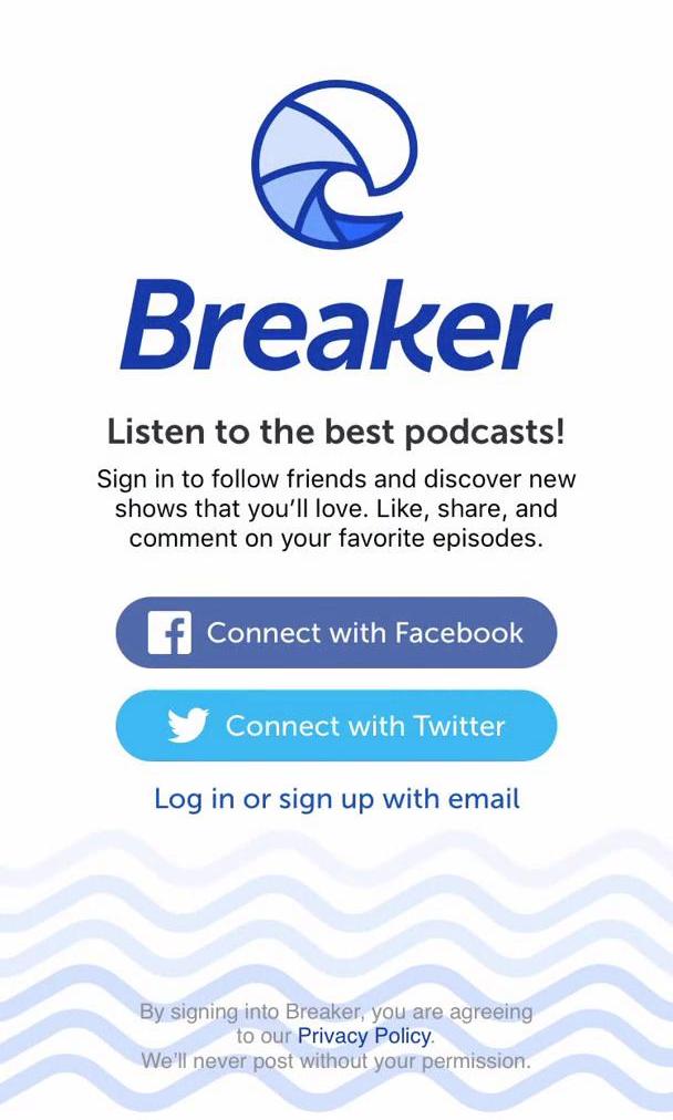 Breaker Screen screen in the Onboarding flow