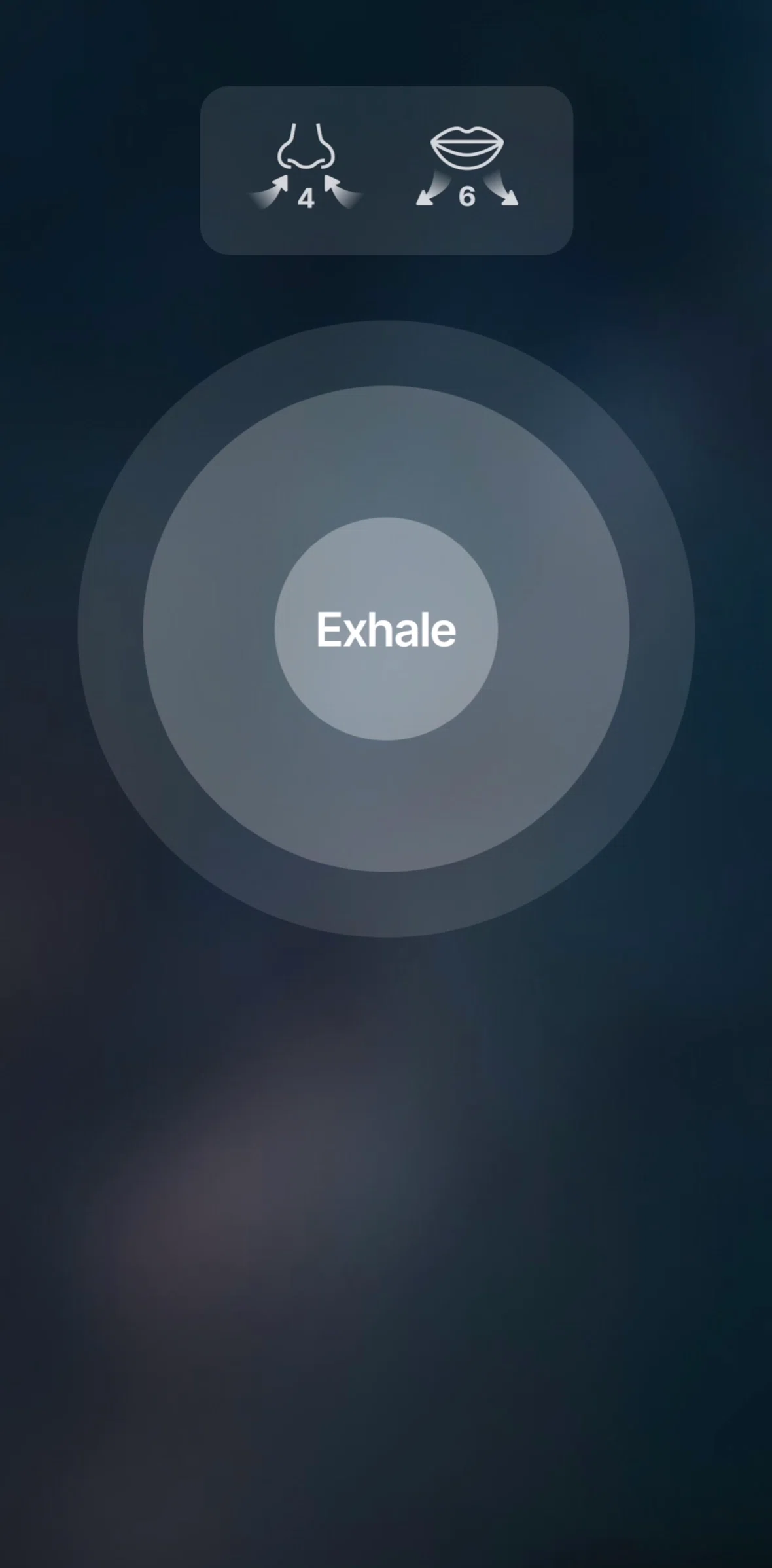 Breathwrk Screen screen in the Pausing an exercise flow