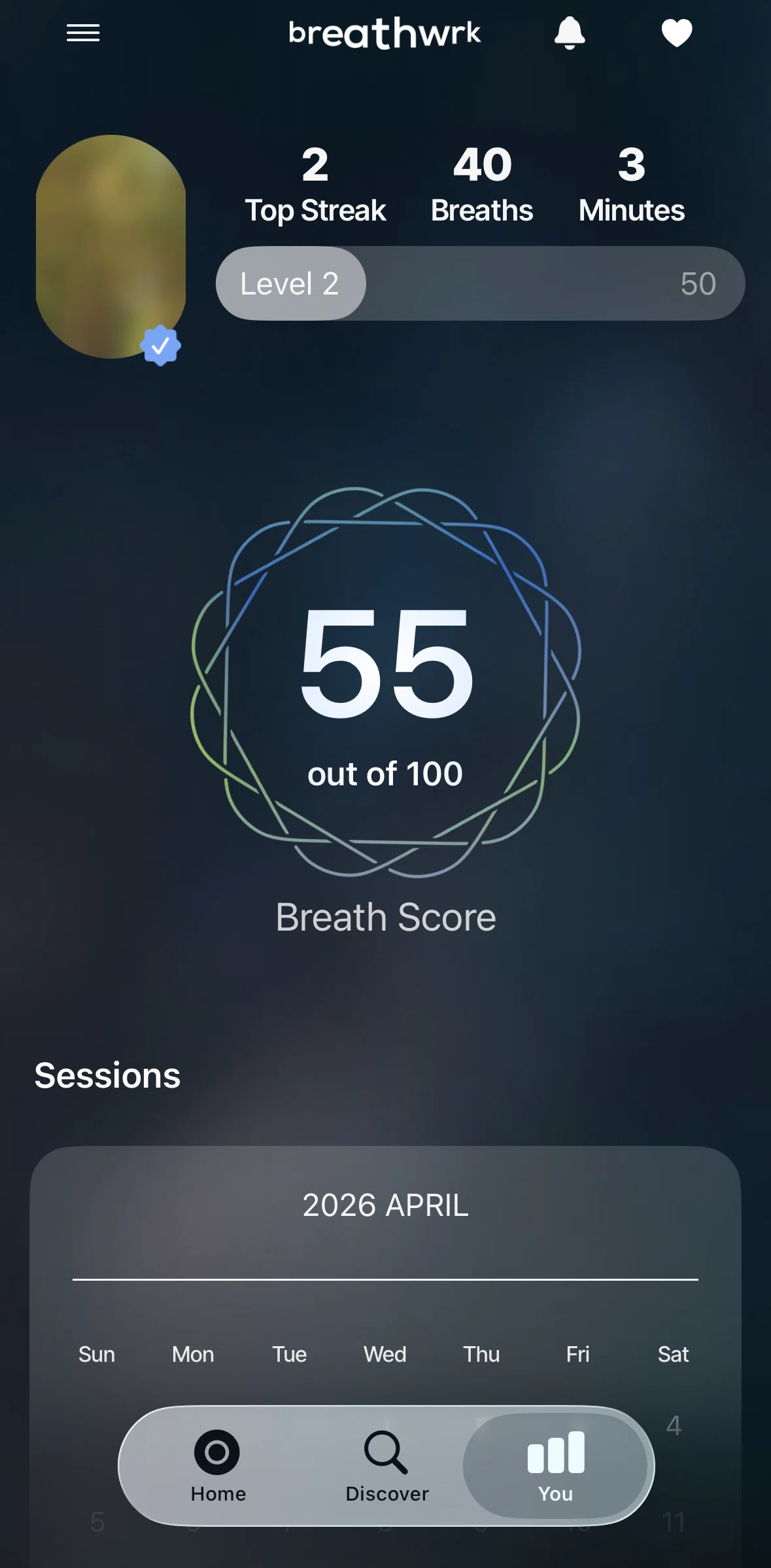 Breathwrk Screen screen in the Settings flow