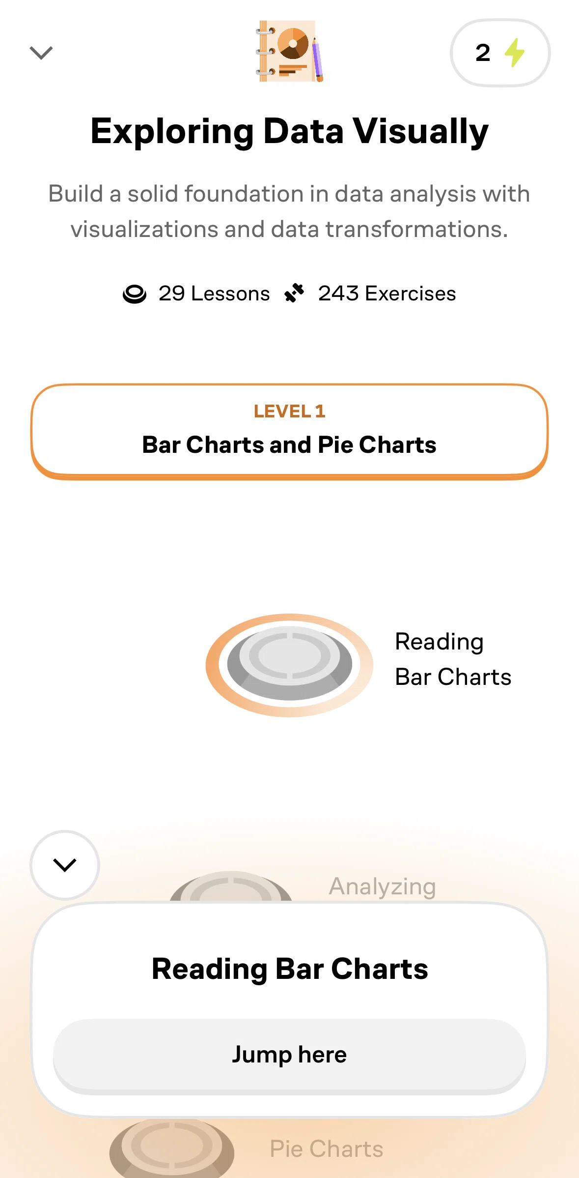 Brilliant Screen screen in the Completing a lesson (data) flow