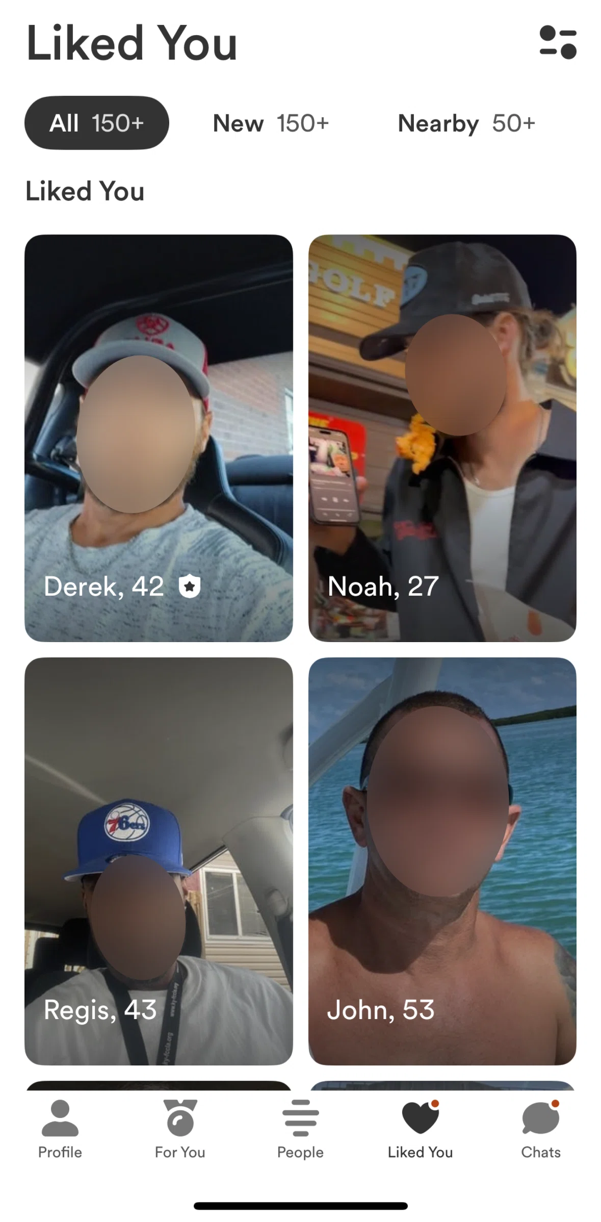 Bumble Screen screen in the Liking a user (Liked you) flow