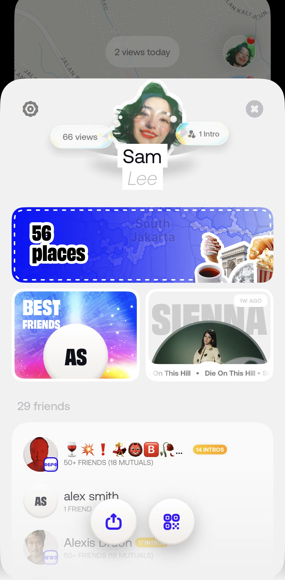 Bump Screen screen in the Settings flow