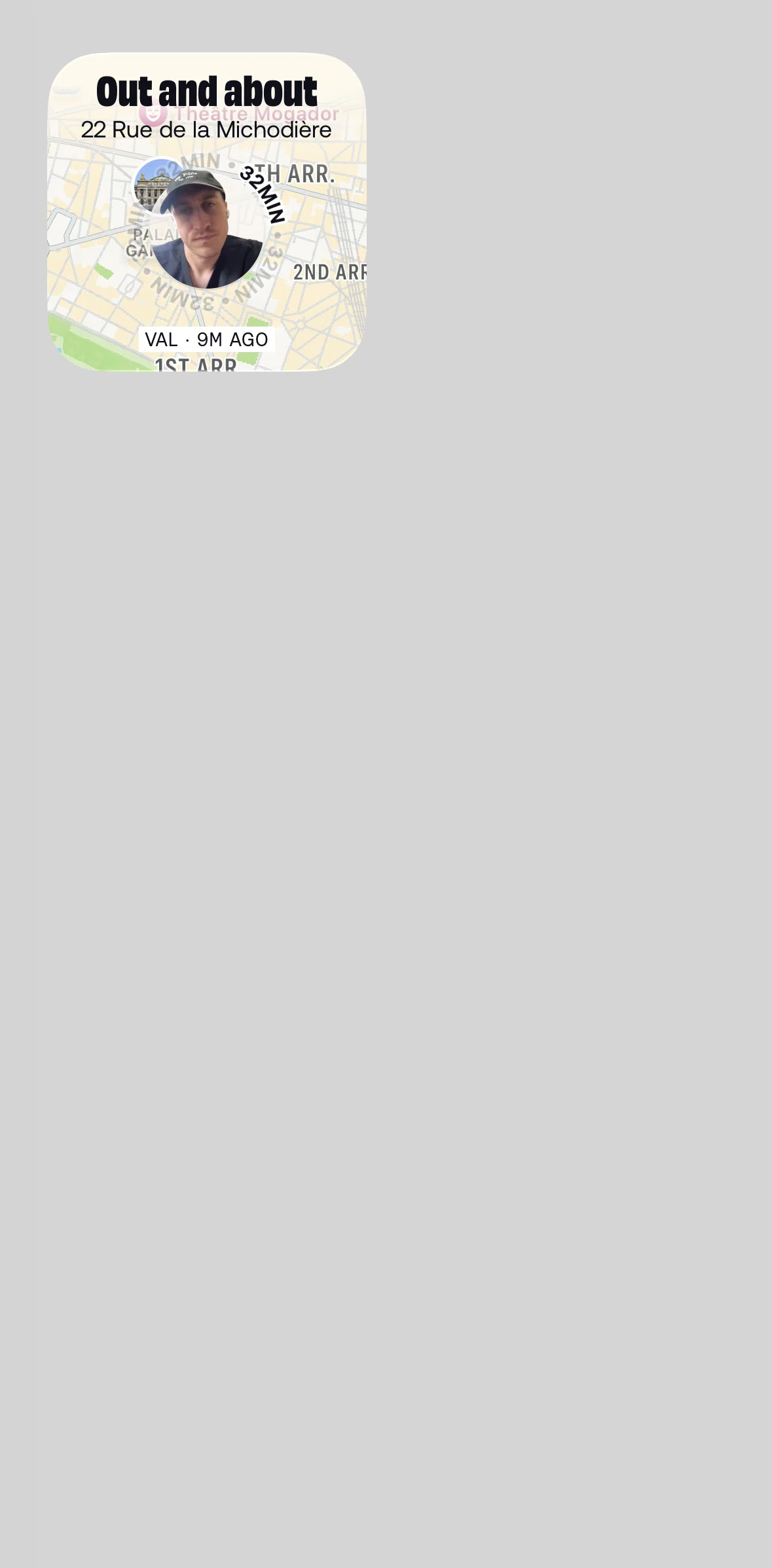 Bump Screen screen in the Widgets flow