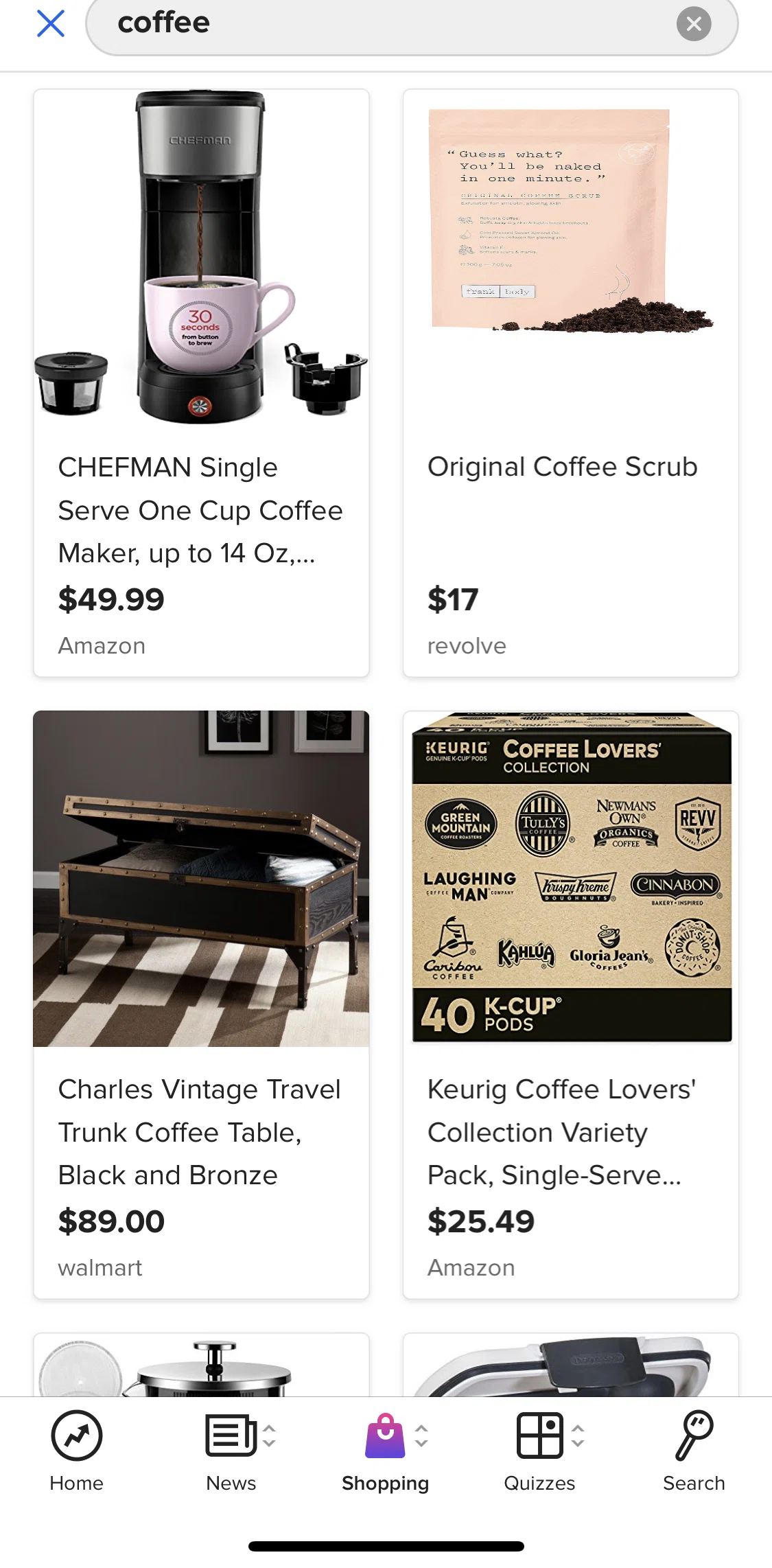 BuzzFeed Screen screen in the Product detail flow