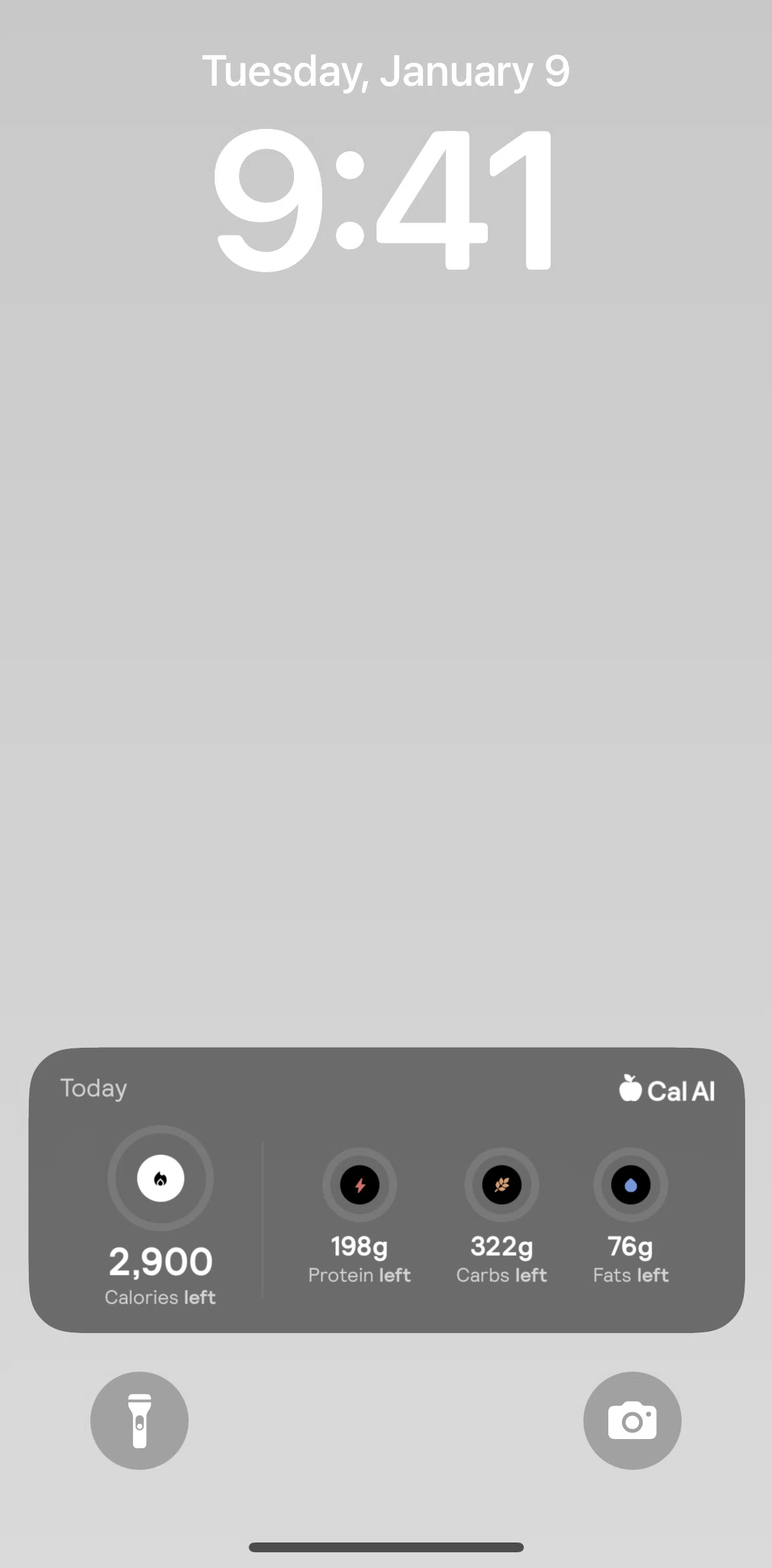 Cal AI Screen screen in the Live Activities flow