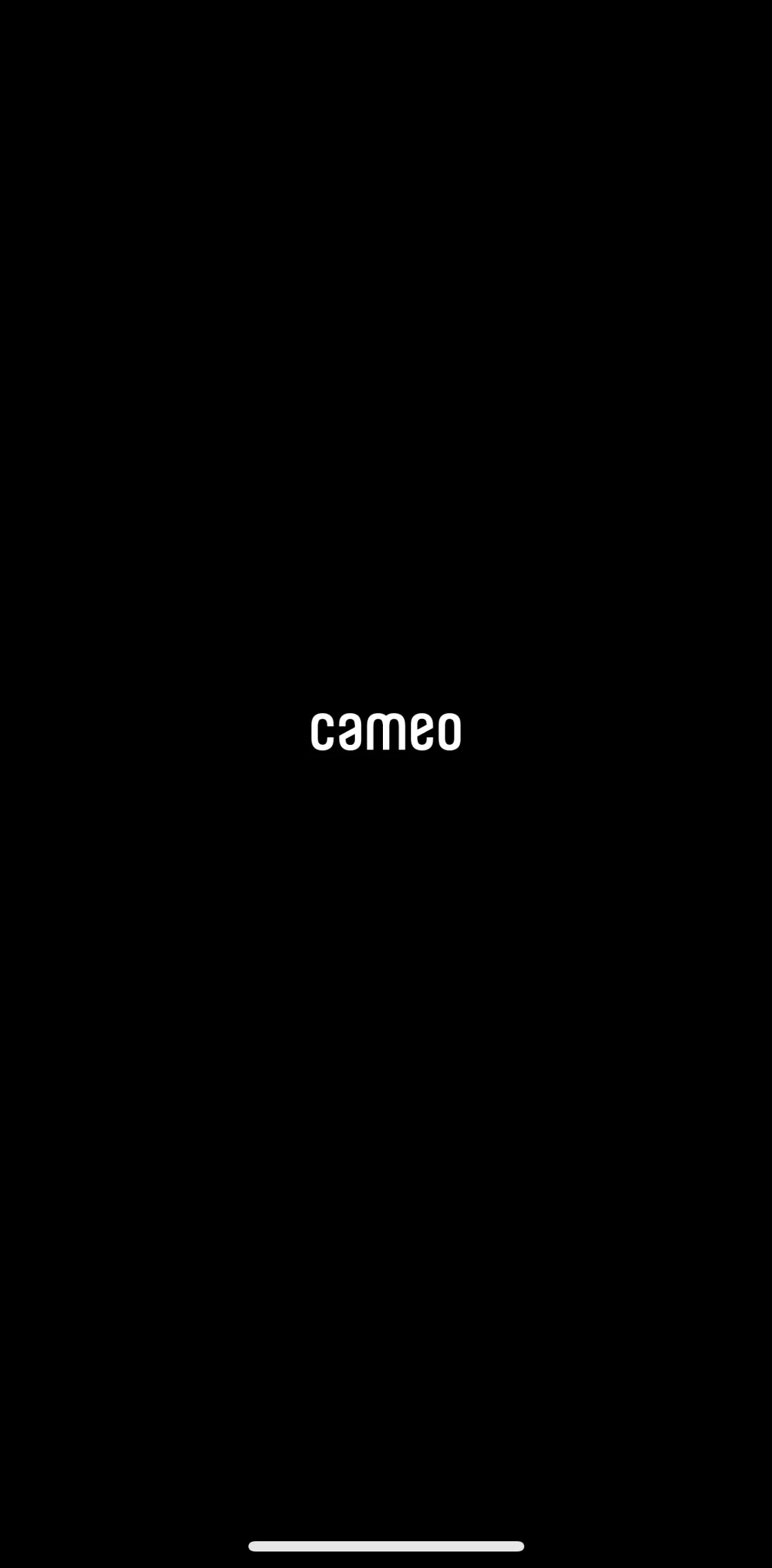 Cameo Screen screen in the Onboarding flow