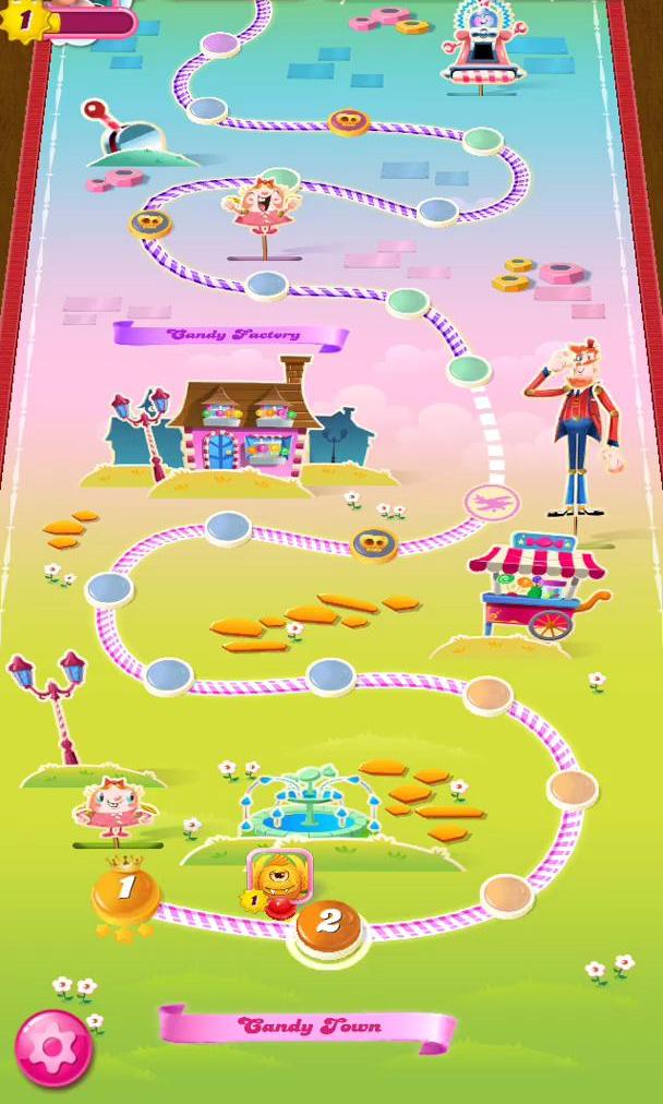 Candy Crush Saga Screen screen in the Leaderboards flow