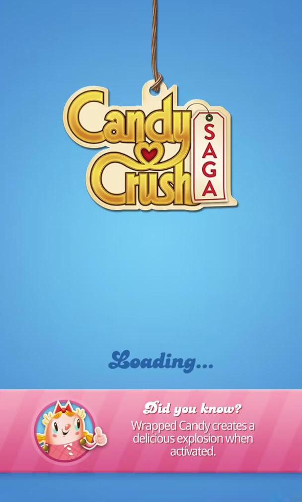 Candy Crush Saga Screen screen in the Onboarding flow