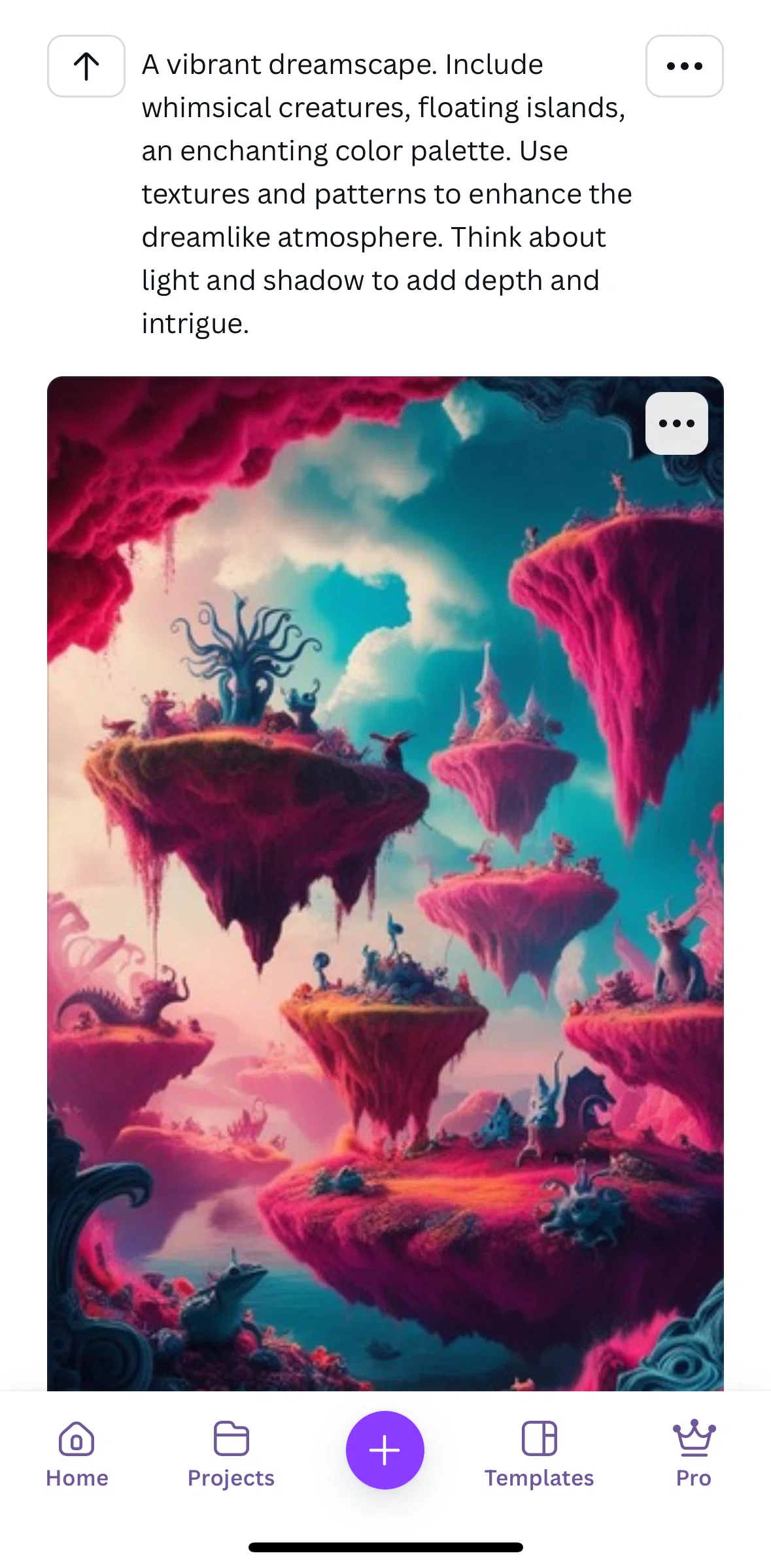 Canva Screen screen in the Image options flow