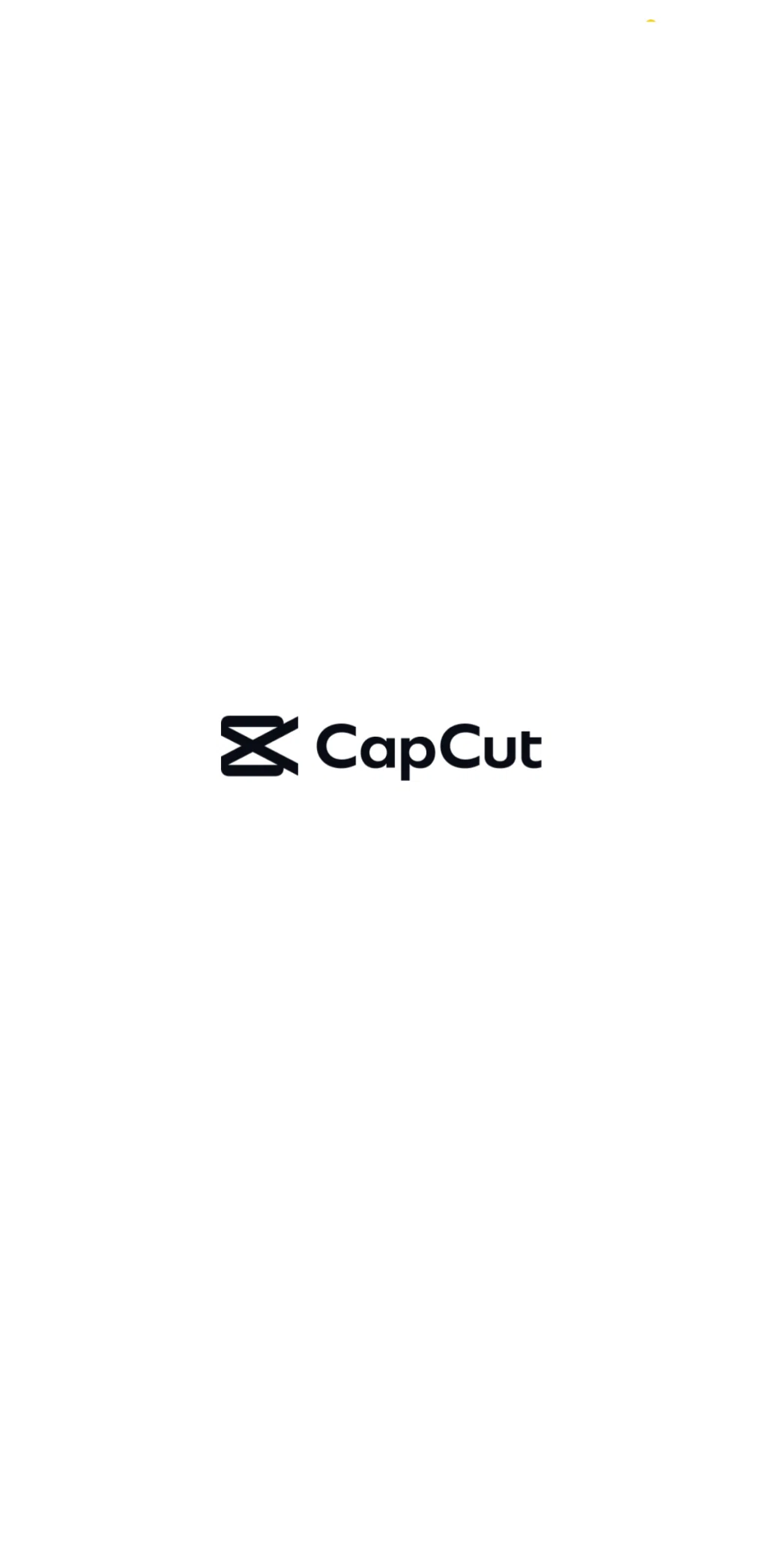 CapCut Screen screen in the Onboarding flow