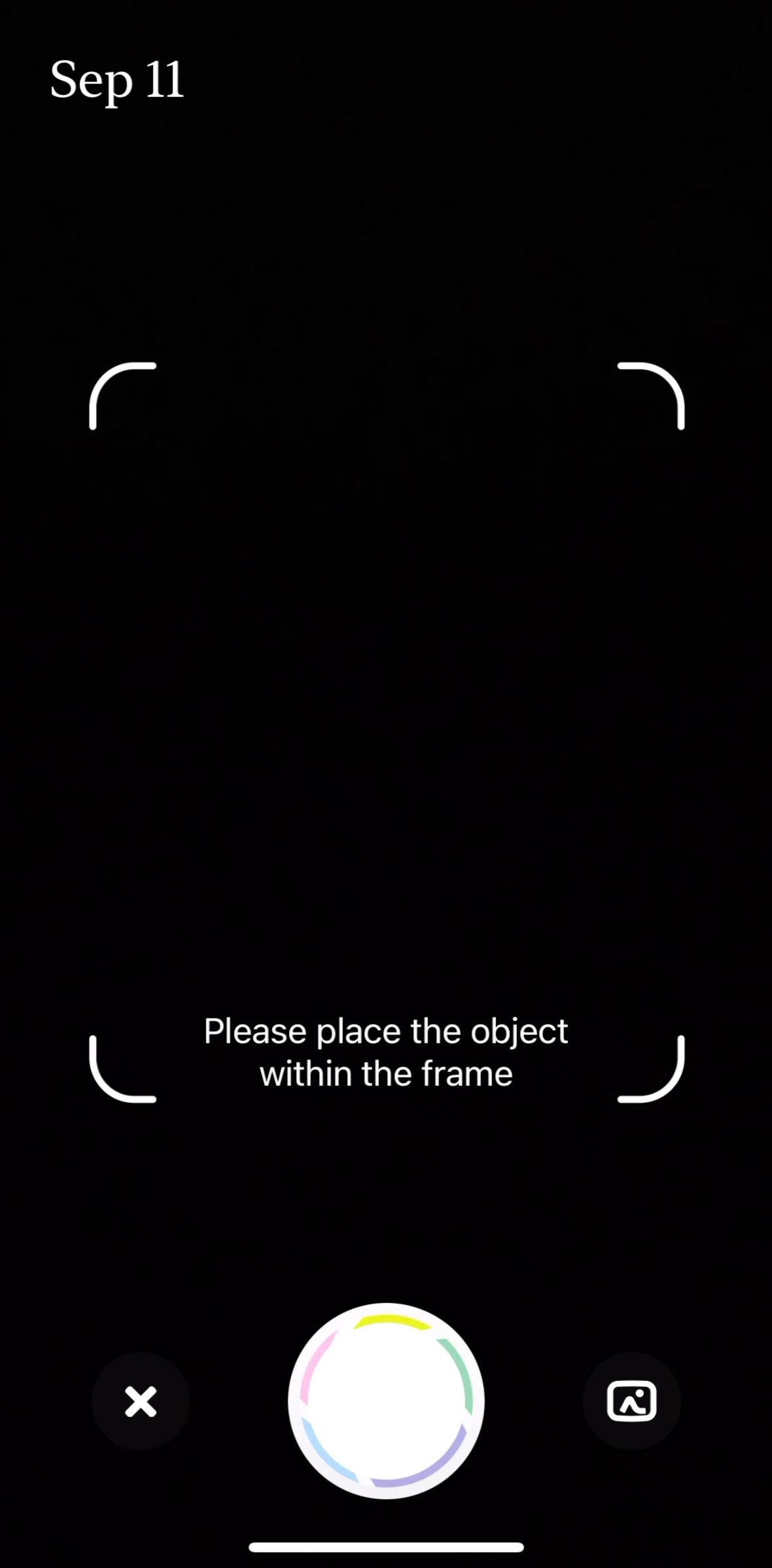 CapWords Screen screen in the Taking a video flow