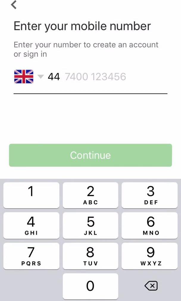 Careem Screen screen in the Onboarding flow