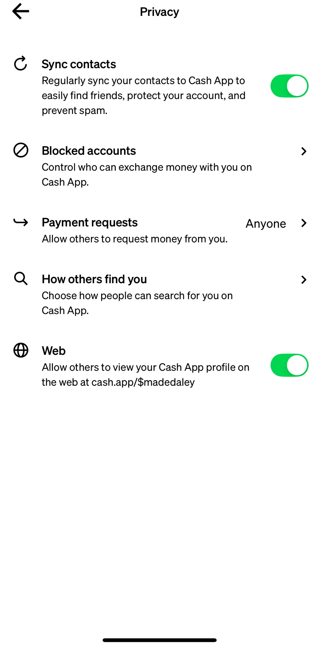 Cash App Screen 1 screen in the Blocked account flow